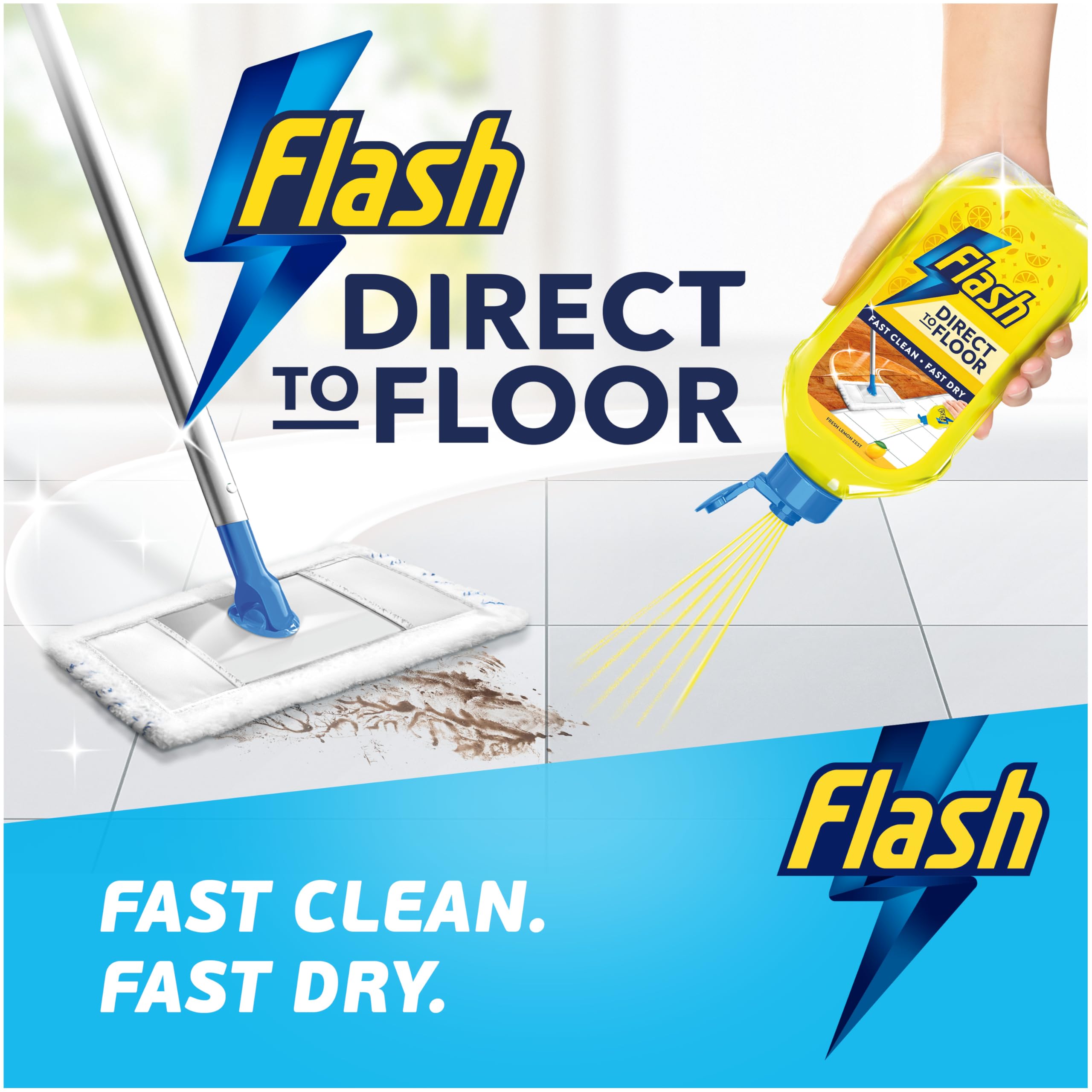 FLASH Direct To Floor Cleaner - Midsummer Memories Ltd Edition | Fast Dry | 1.6L