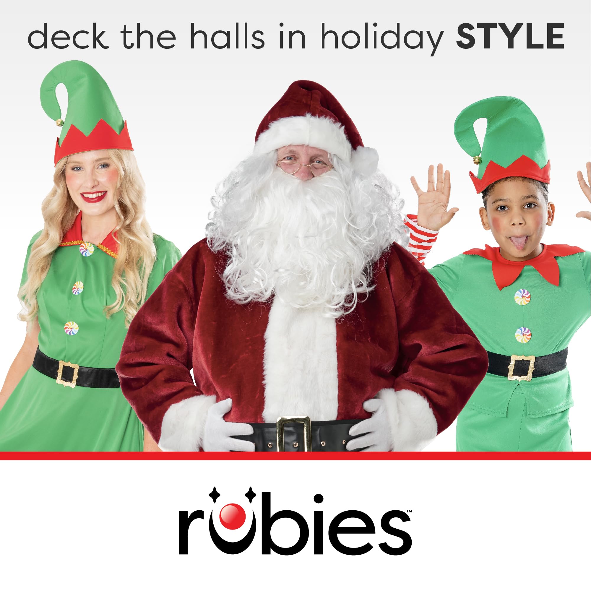 Bristol Novelty Christmas Elf Shoes Costume - 1 Pair Adult Unisex Green Red Gold 7