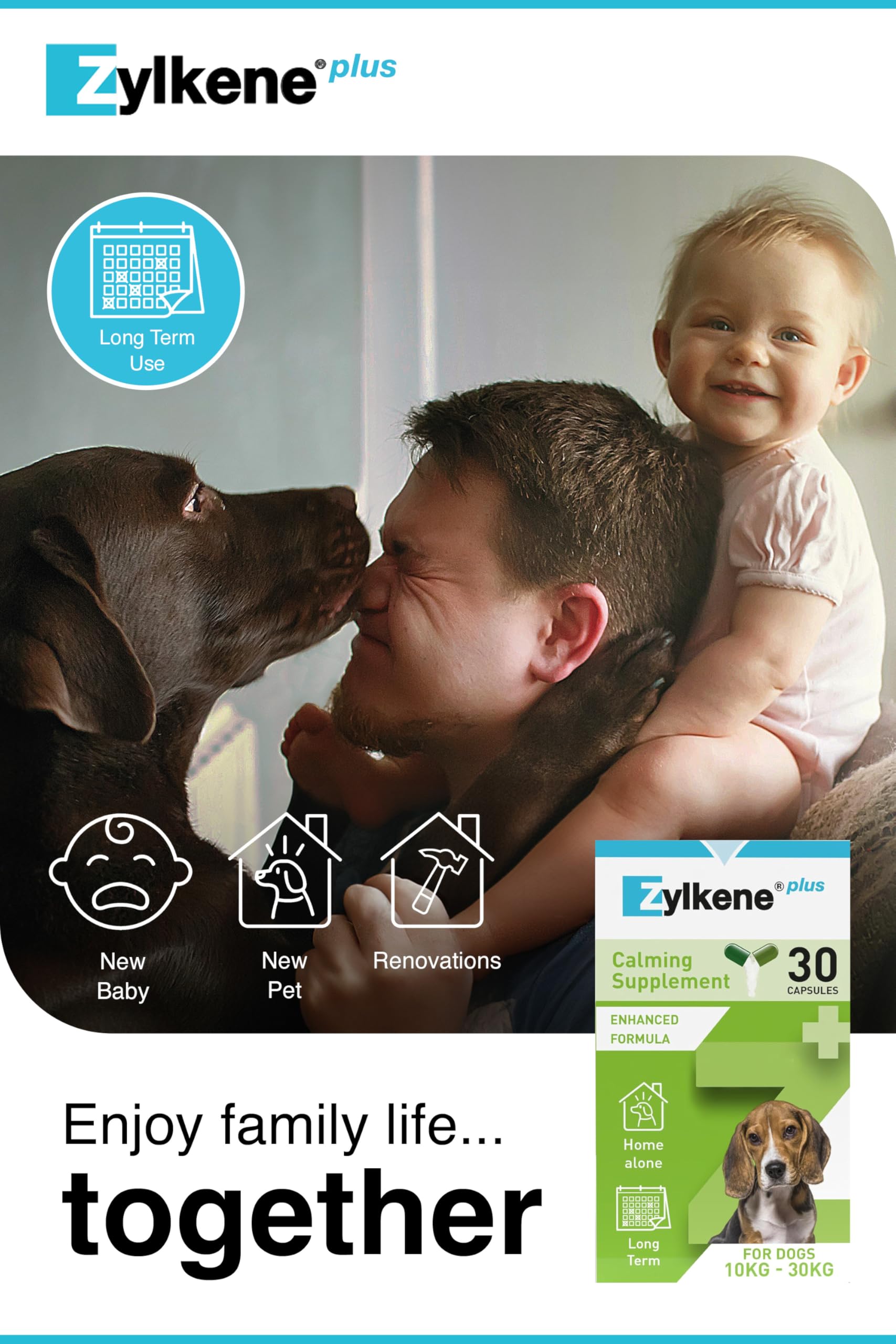 Zylkene Calming Supplement for Medium Dogs (10kg-30kg) 225mg | 30 Capsules 4