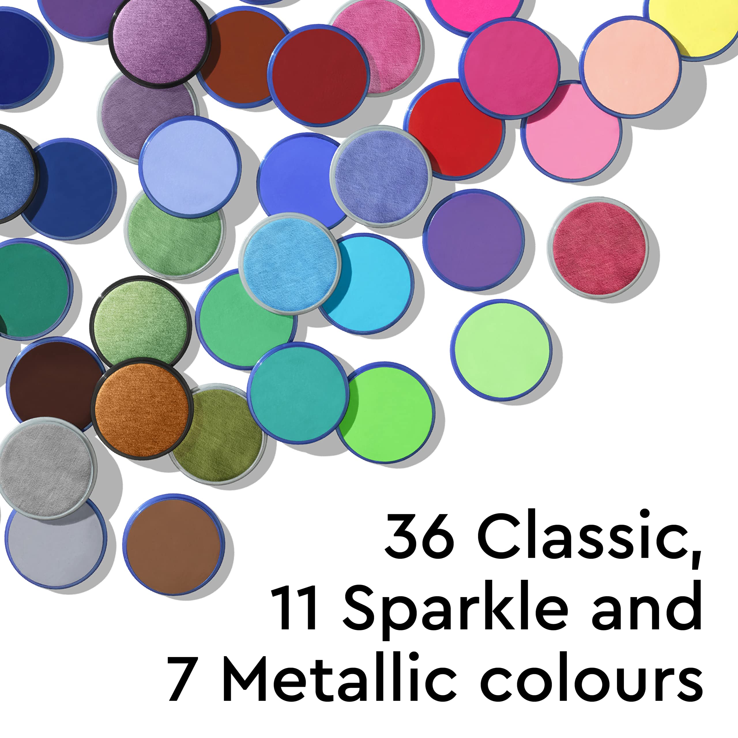 Snazaroo Classic Face and Body Paint - Black, Water-Based, Easy to Apply & Remove | 18.8g
