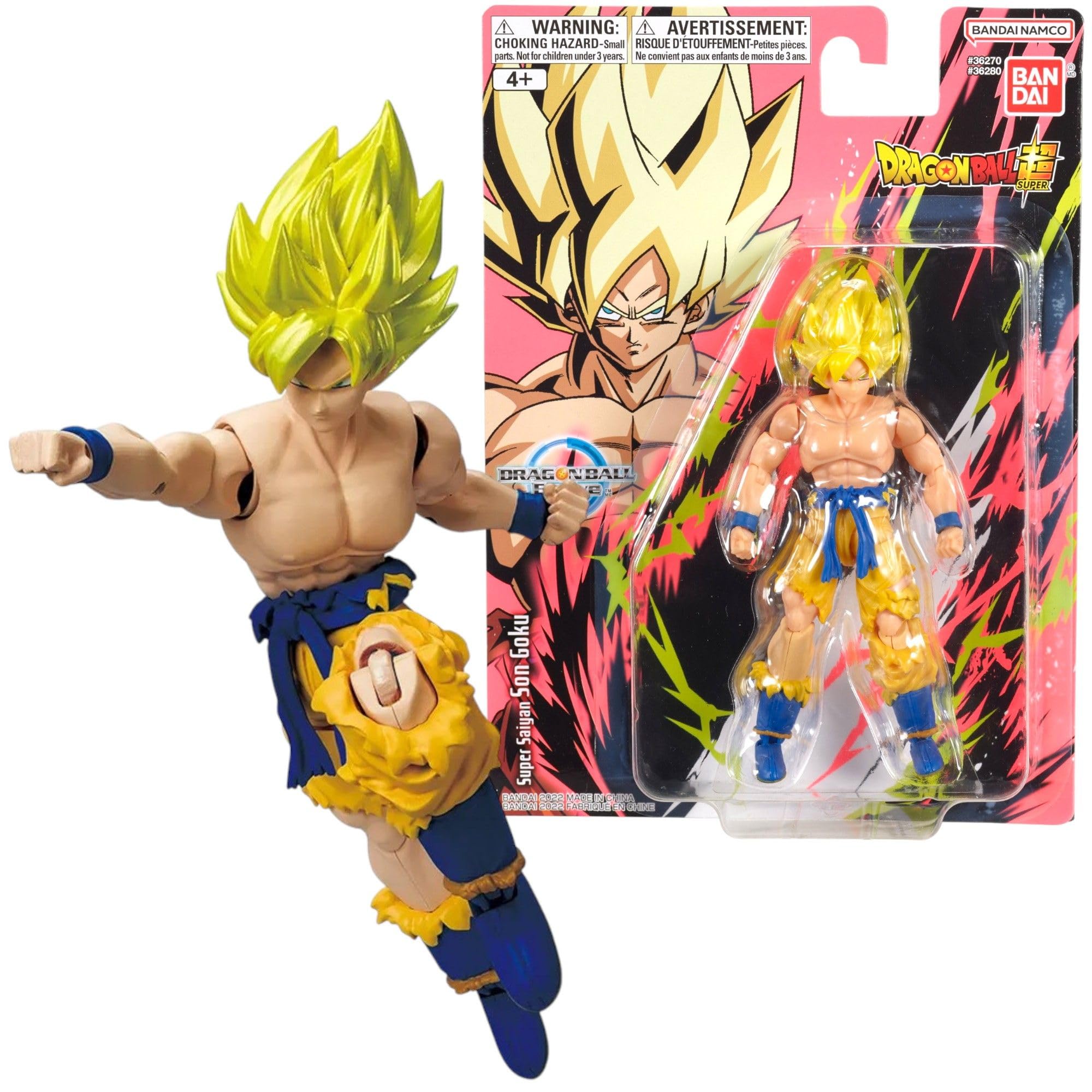 BANDAI Dragon Ball Evolve Super Saiyan Goku Action Figure - 12.5cm, Plastic, Unisex Children 1