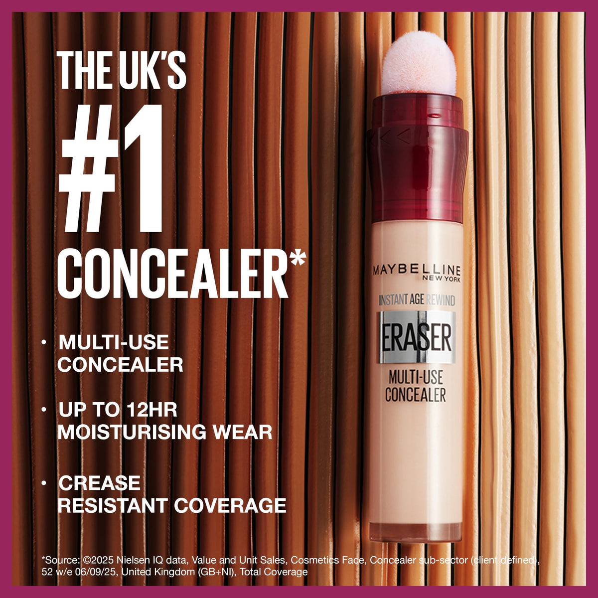 Maybelline Instant Anti Age Eraser Eye Colour Correcting Concealer - Purple 152, 6.8 ml