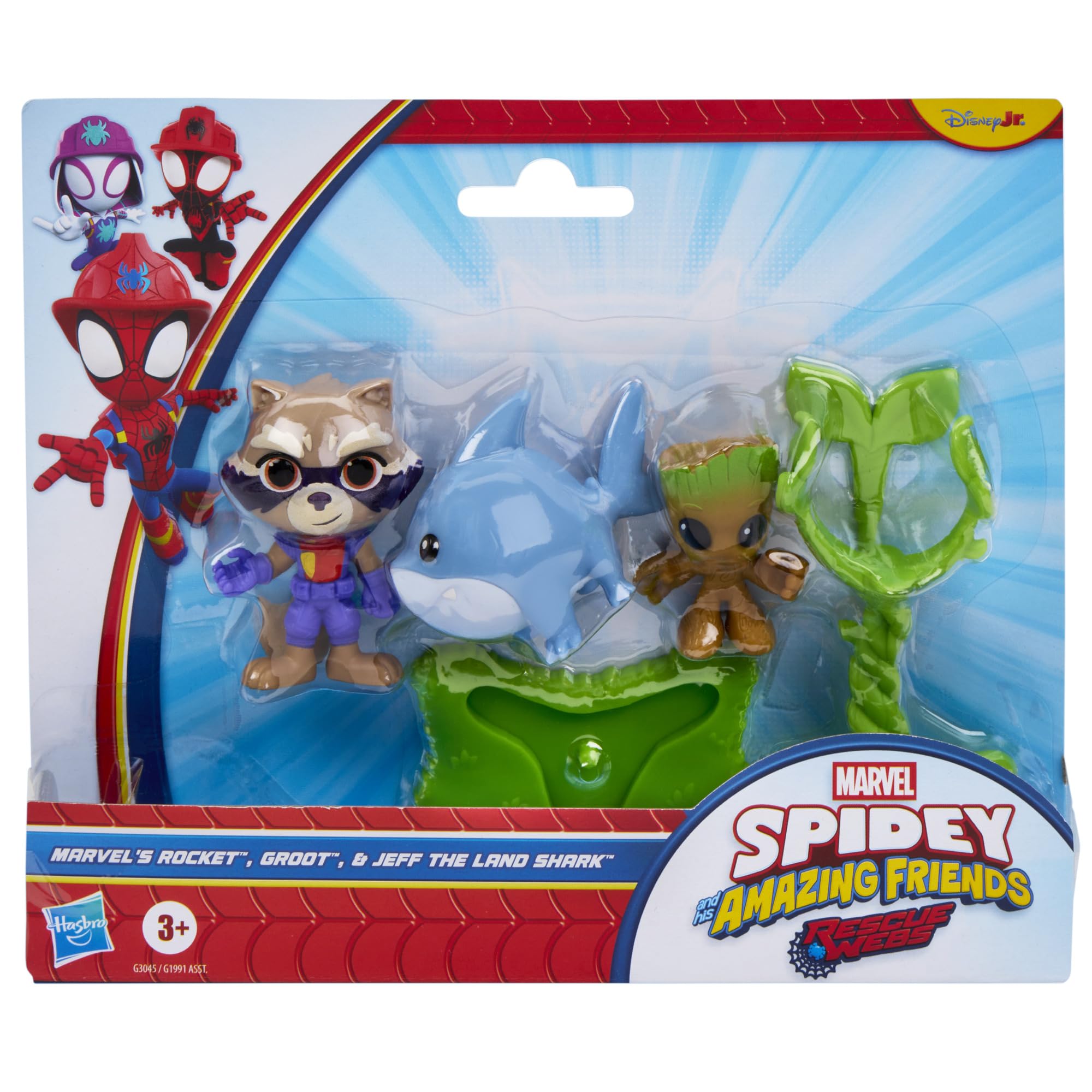 Marvel Spidey and his Amazing Friends Rescue-Webs Rocket & Groot Action Figures - Ages 3+ 3