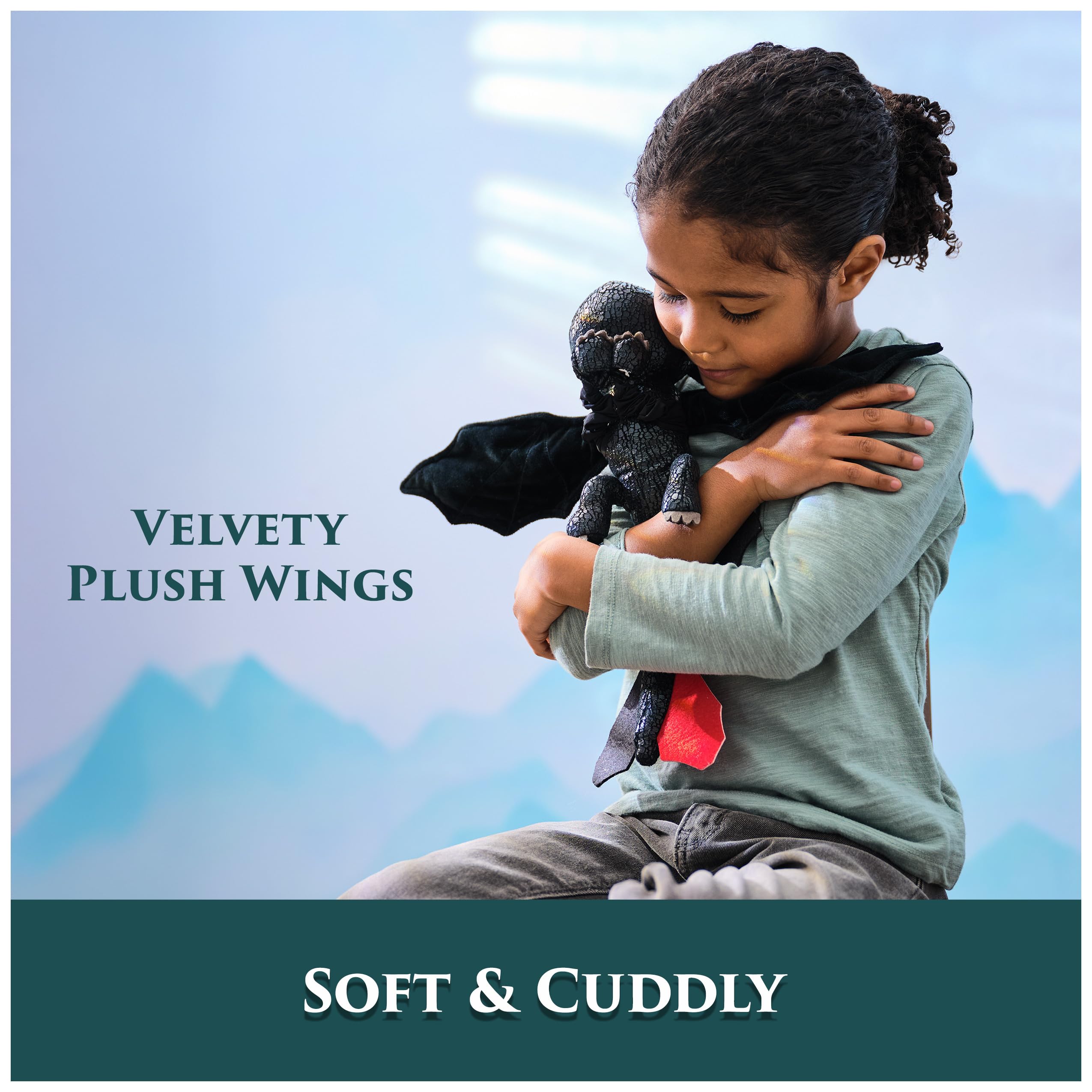 DreamWorks Dragons Hug & Glide 30.5 cm Toothless Plush - Flying Action & Hugging Wings 14