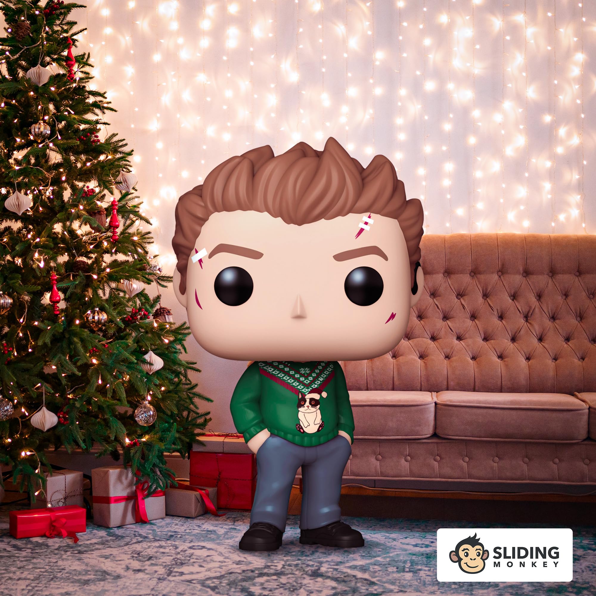 Funko Pop! Marvel - Hawkeye Clint Barton Christmas Sweater Vinyl Figure (1216) Target Exclusive 8