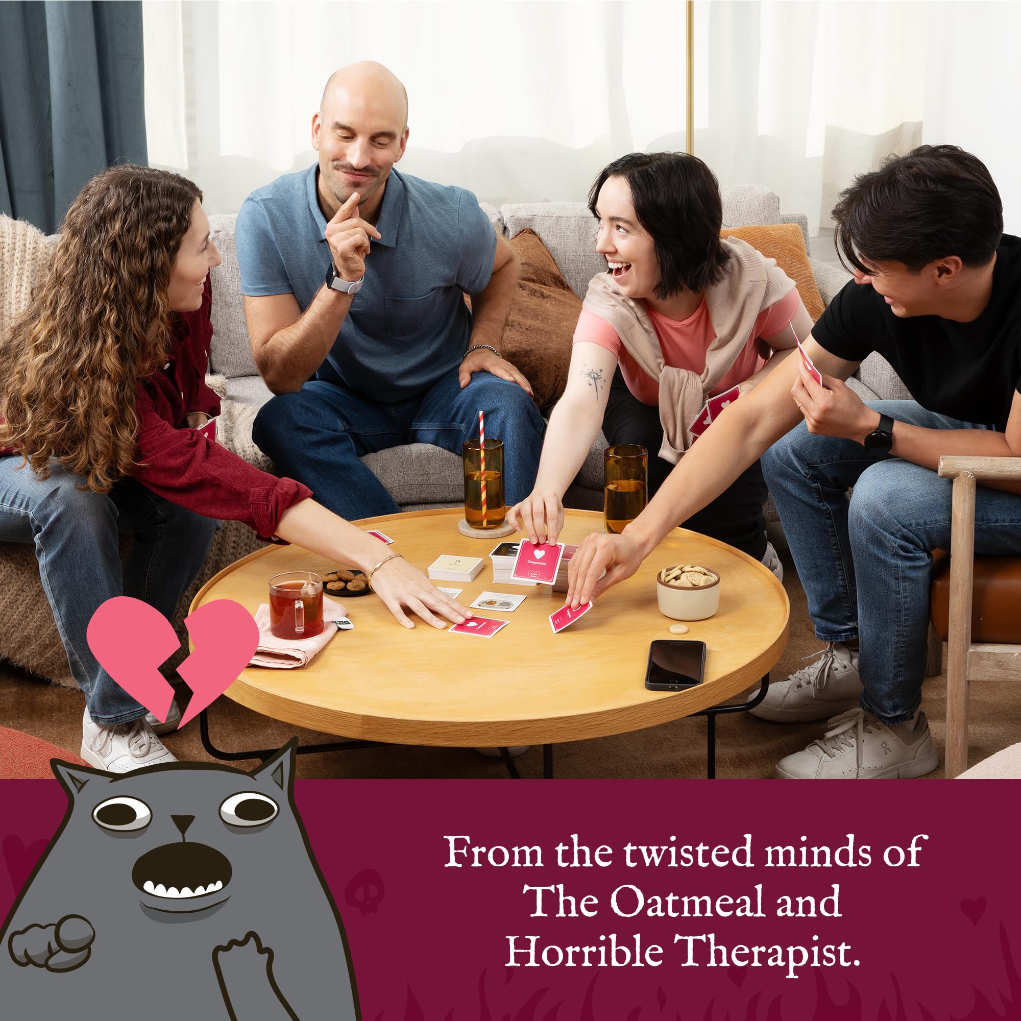 Exploding Kittens Horrible Couple – Extra Horrible Edition Party Card Game | 2-8 Players | Ages 17+