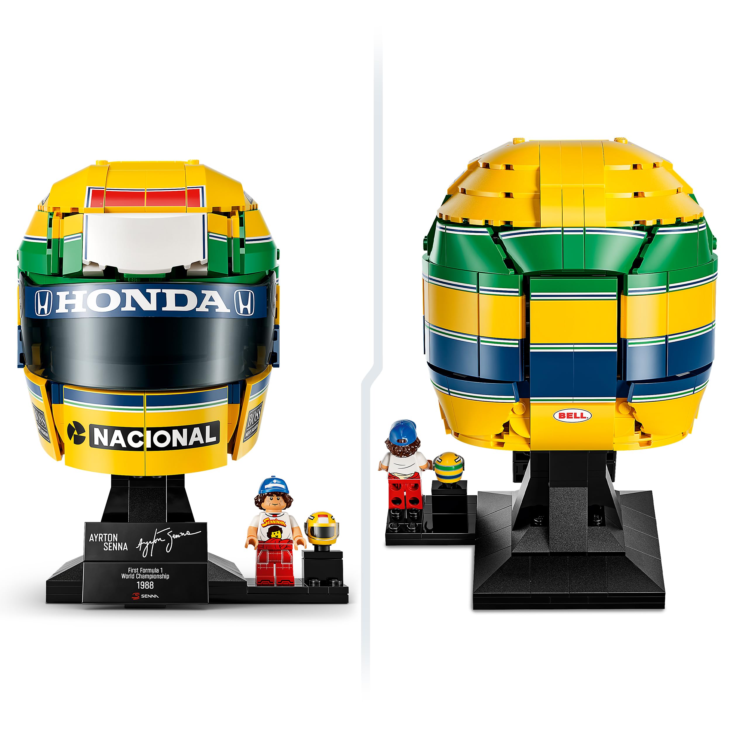 LEGO Editions Ayrton Senna Helmet Building Set - Display Model Kit | 14+ Age Range | Multicolor 3