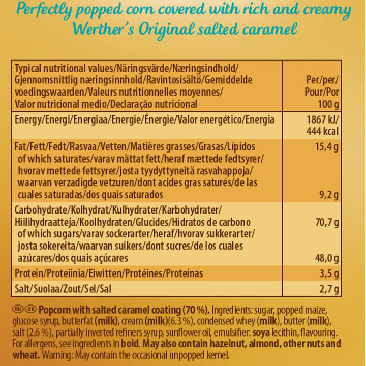 Werther's Original - Salted Caramel Popcorn 140g