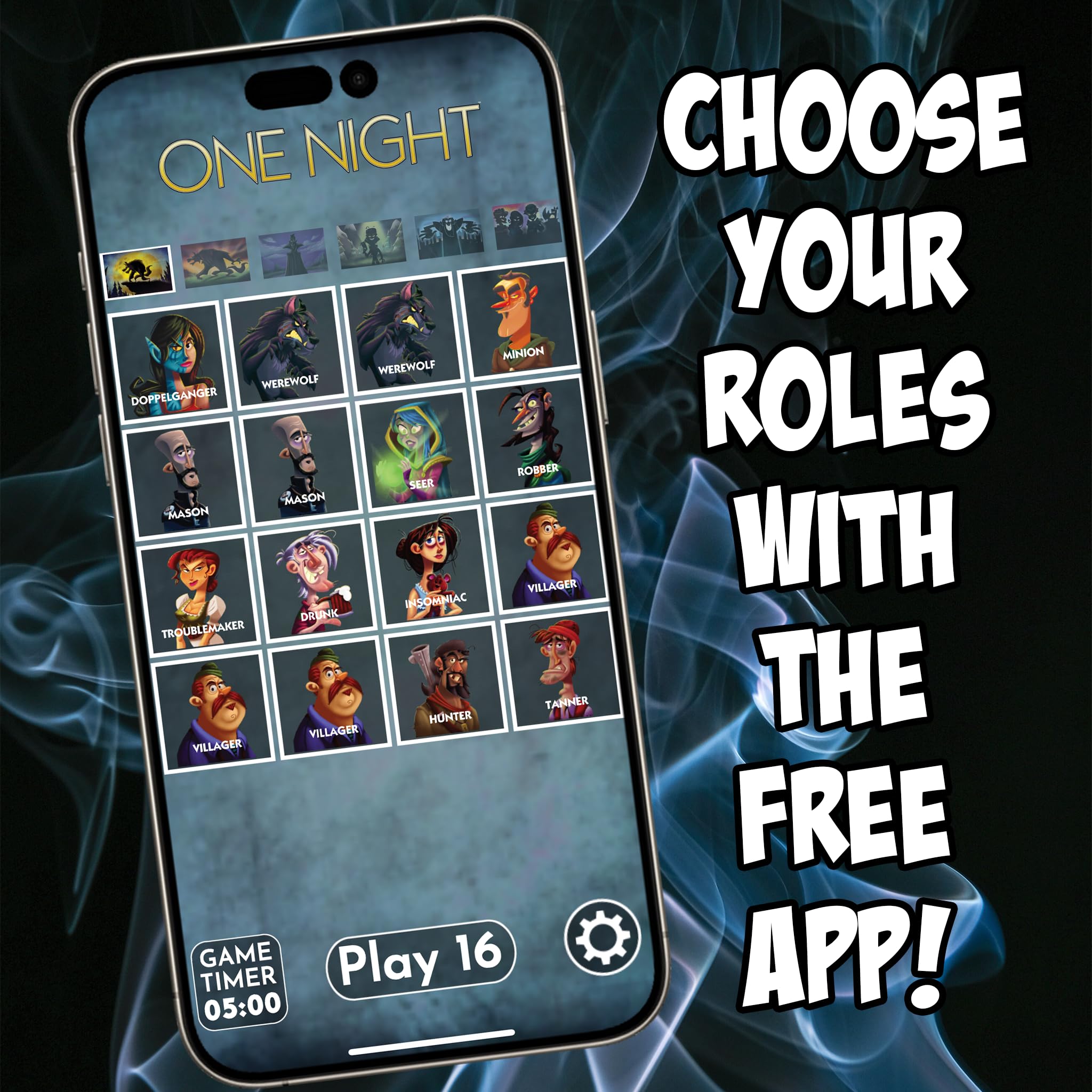 Bezier Games One Night Ultimate Werewolf Board Game | Ages 8+ | 3-10 Players | 10 Min Playtime 3