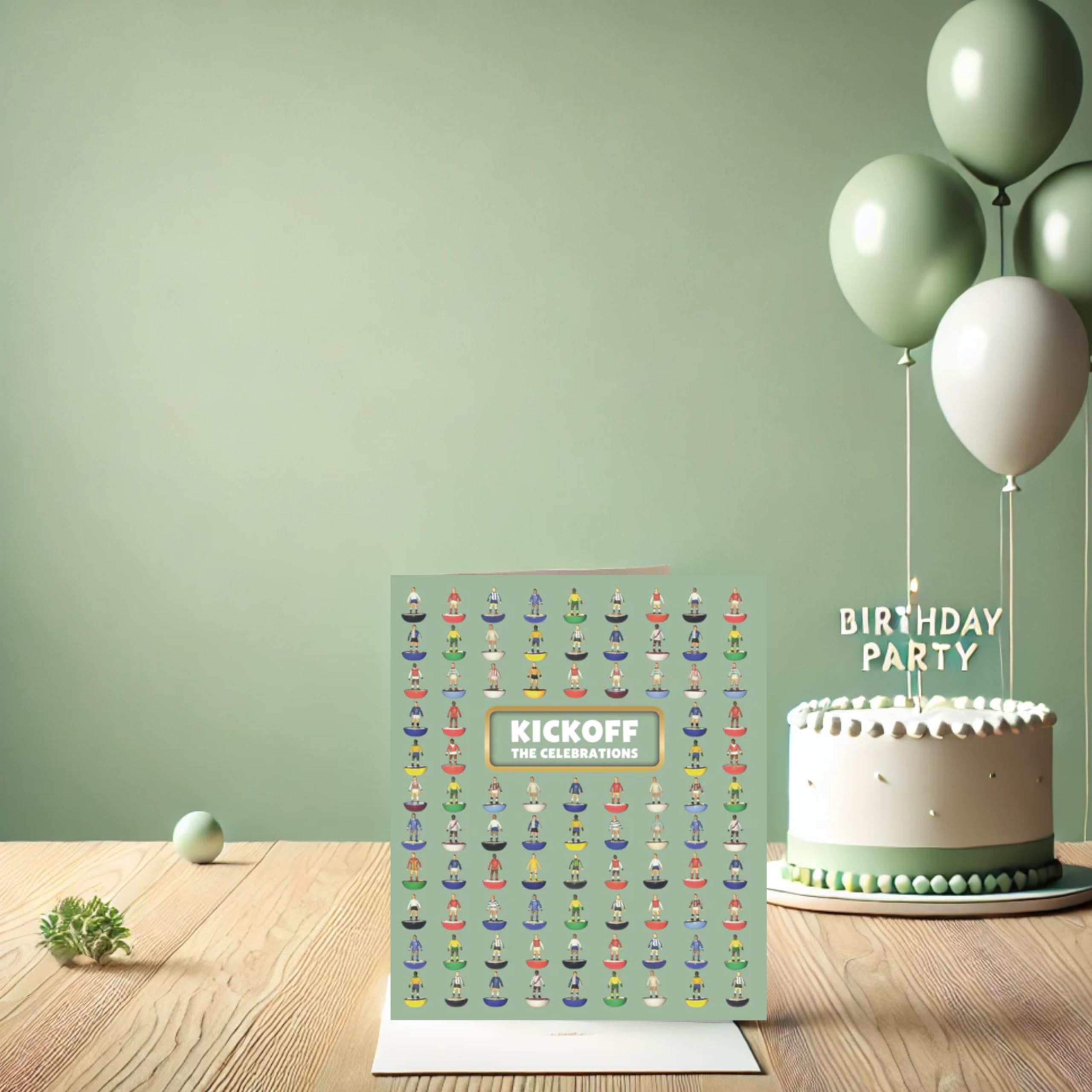 Danilo Promotions LTD Subbuteo Football Birthday Card 'Kickoff The Celebrations' | Unisex Adults & Kids 3