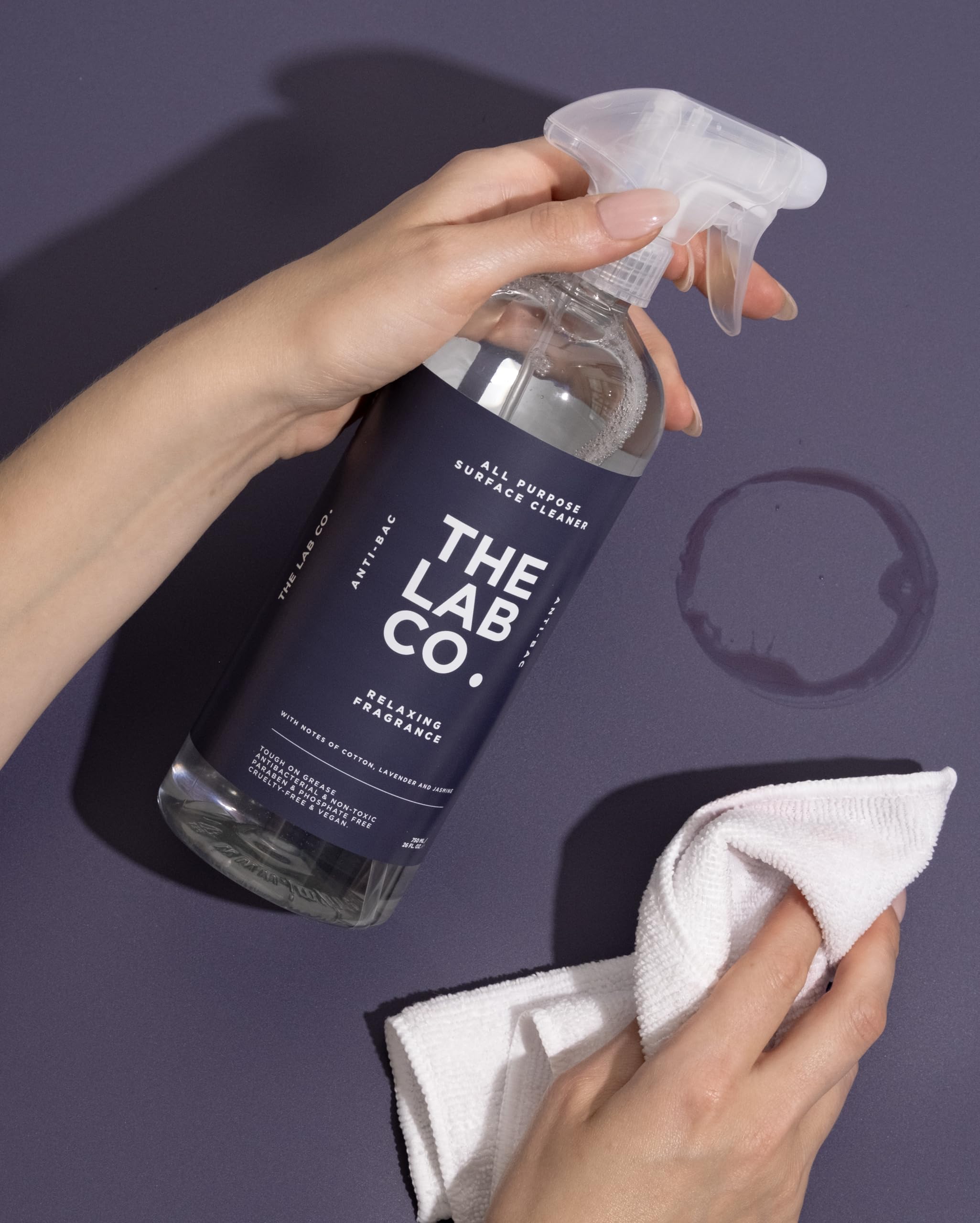 The Lab Co. Antibacterial All Purpose Cleaner - 750ml Multi Surface Cleaning | Streak Free 5