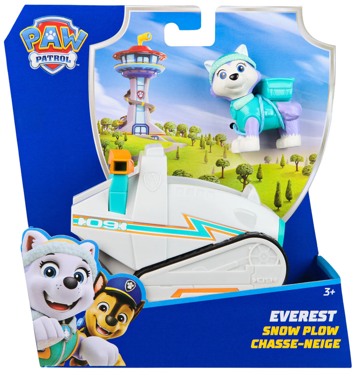Paw Patrol Everest's Snowplough - Collectible Action Figure & Vehicle for Kids 3+