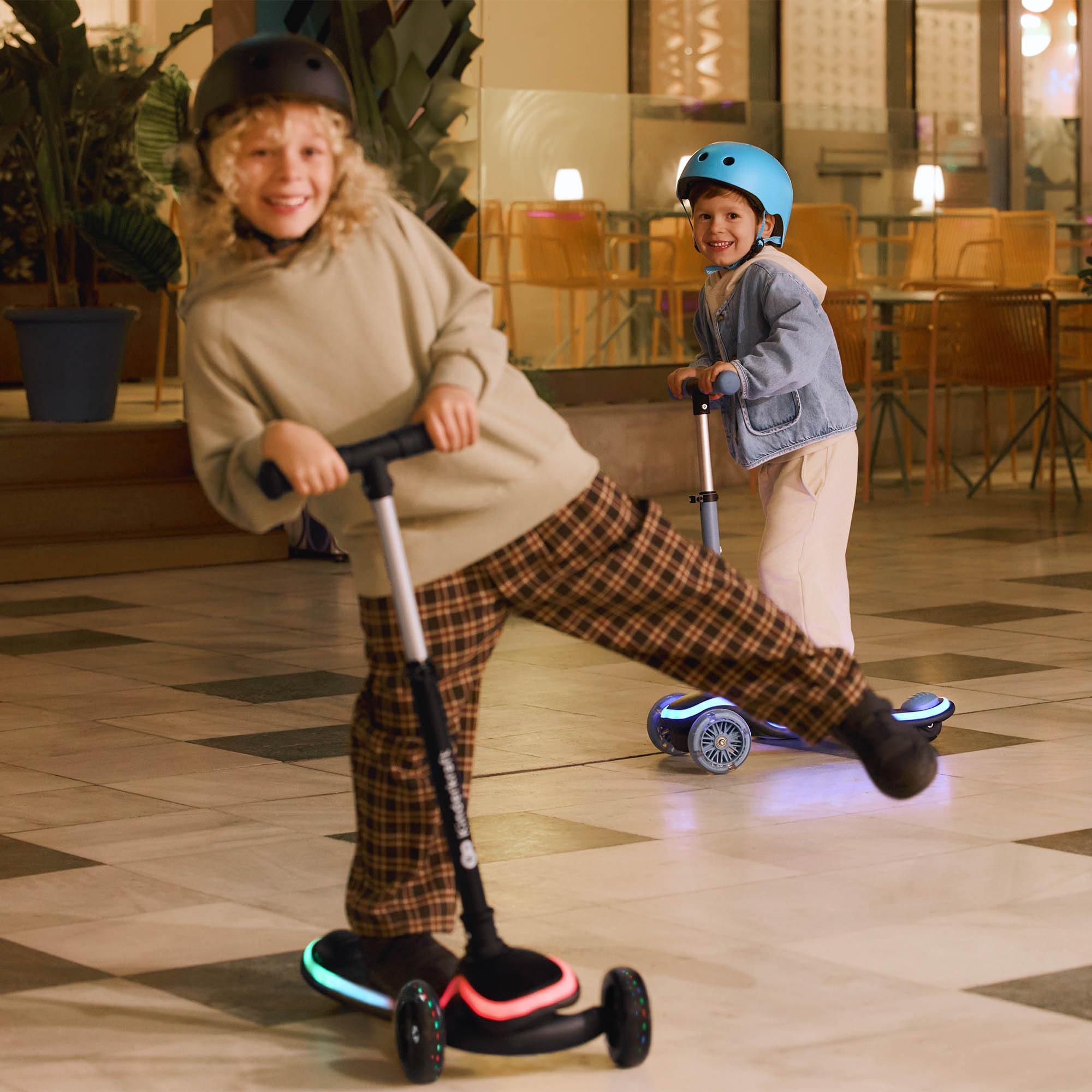 Kinderkraft RAKET LED Scooter for Children 2+ | 3-Wheel Balance | Adjustable Handlebar 3