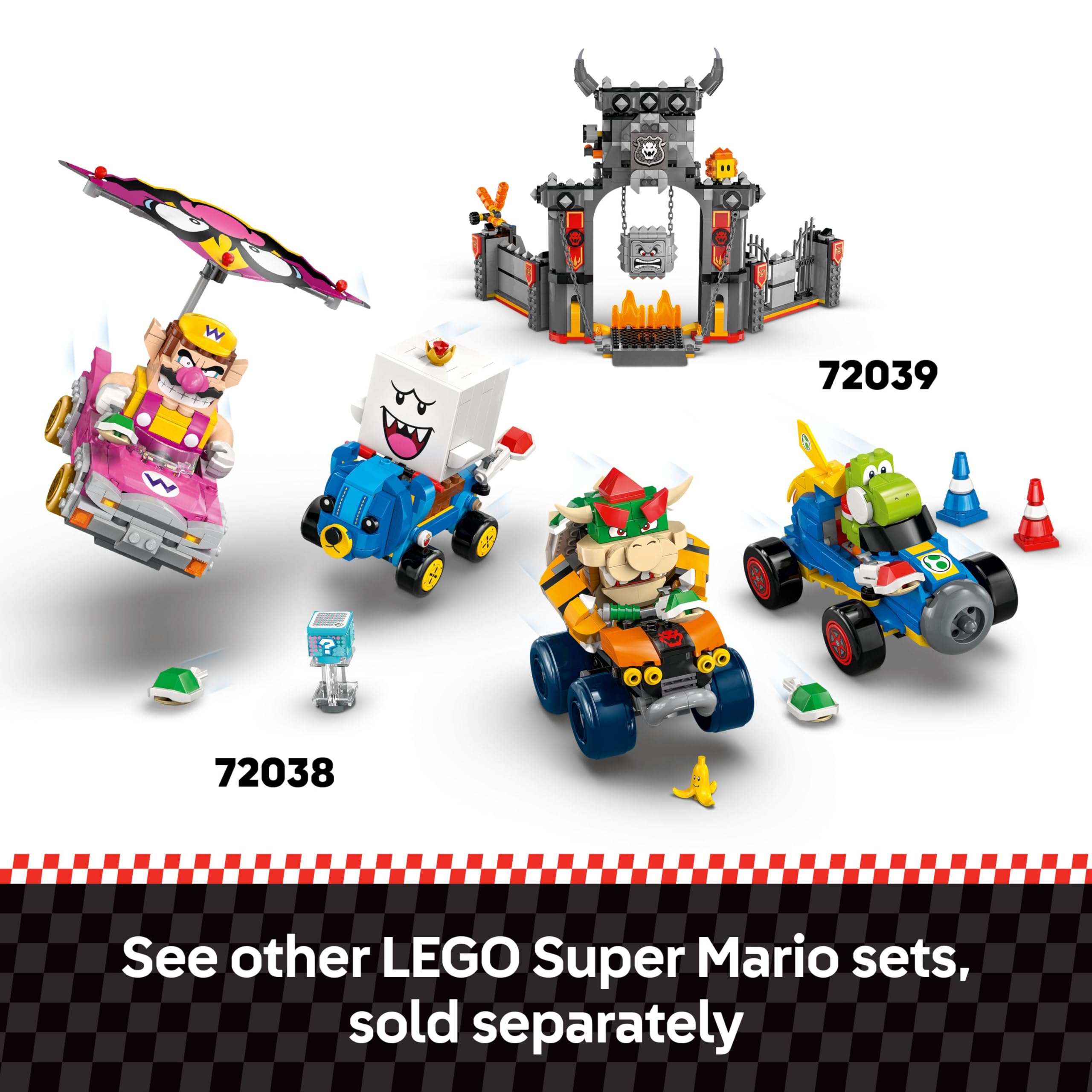 LEGO Super Mario Interactive Mario & Standard Kart Building Set 72043 | Ages 7+ 9