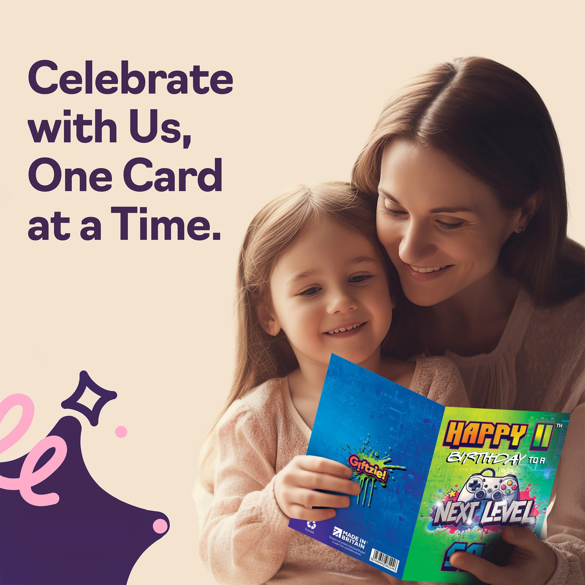 Giftzie 11th Birthday Card for Son - A5 Next Level Greeting Card | Uncoated Interior for No Smudging 4