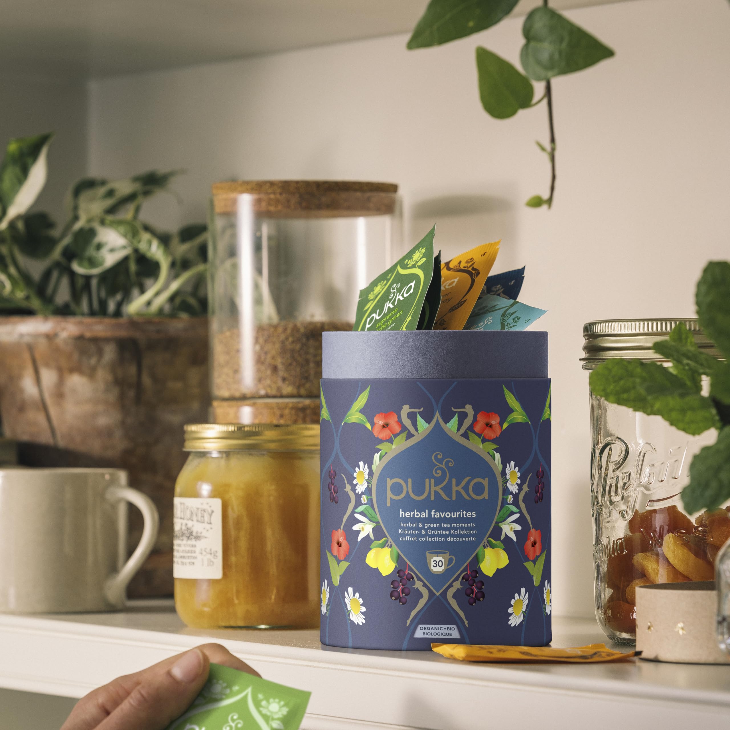 Pukka Herbs Gourmet Favourites Herbal Tea Selection Gift Set Box | 30 Tea Bags | Organic