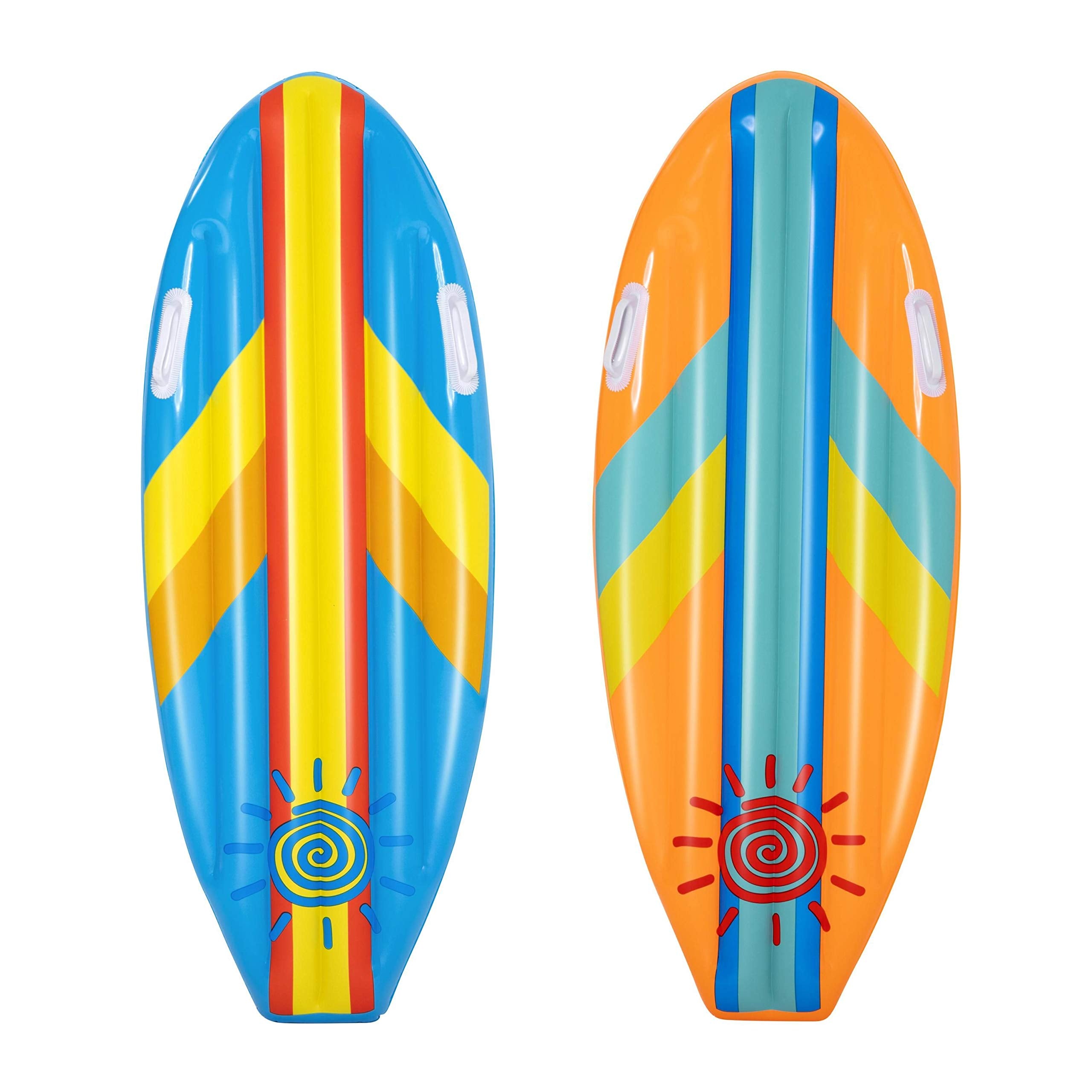 Bestway Sunny Surf Rider Inflatable Pool Float for Kids | 112cm x 40cm | Assorted Colours