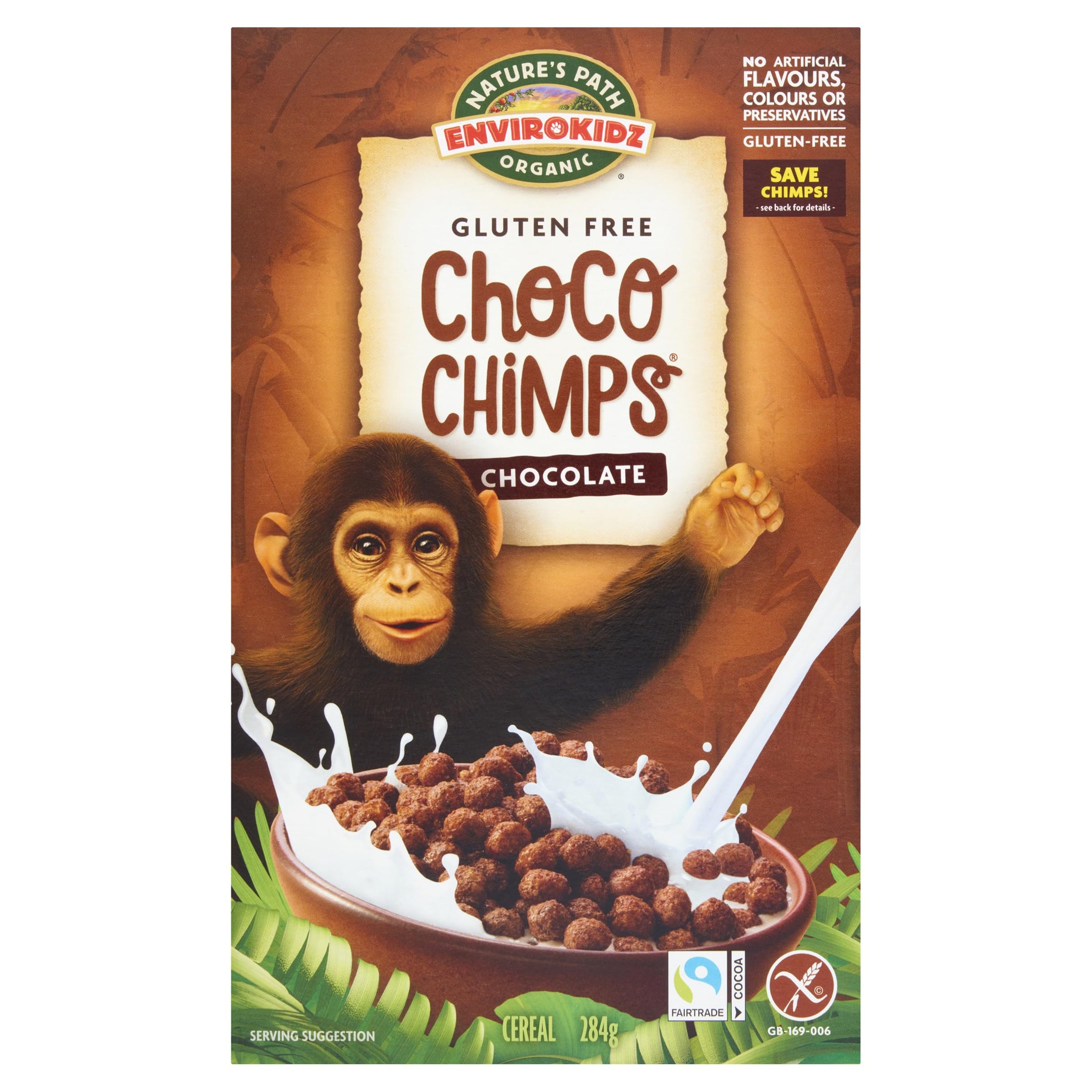 Nature's Path EnviroKidz Chocolate Corn Balls Cereal - Gluten Free, Organic | 4 Pack of 284g