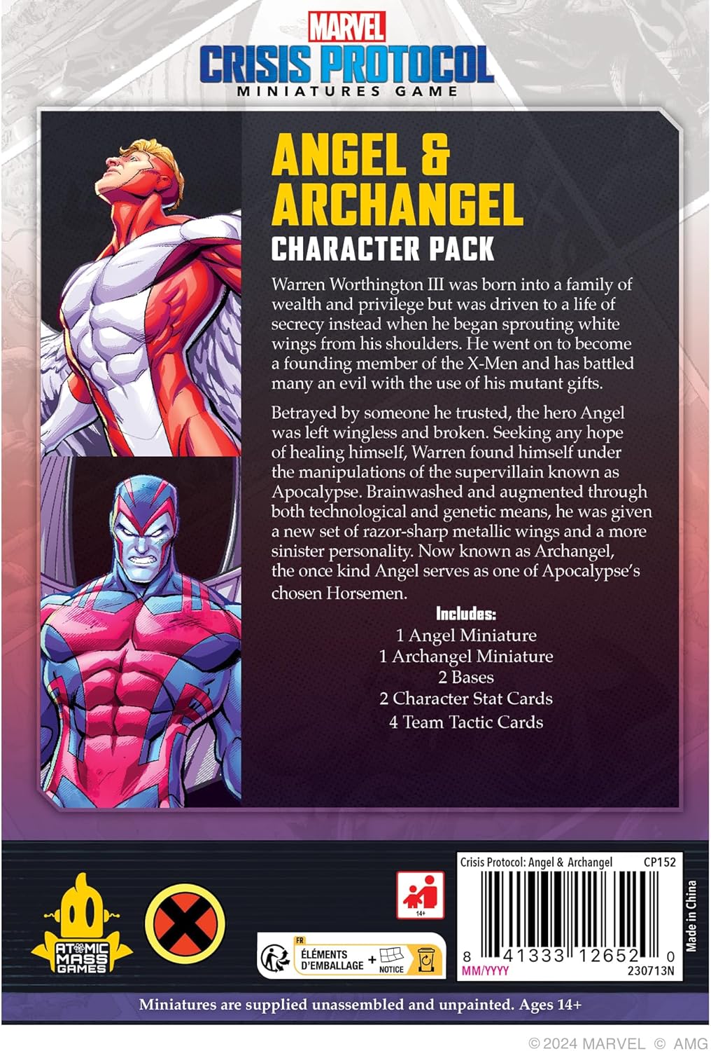 Atomic Mass Games Marvel: Crisis Protocol Angel & Archangel Character Pack