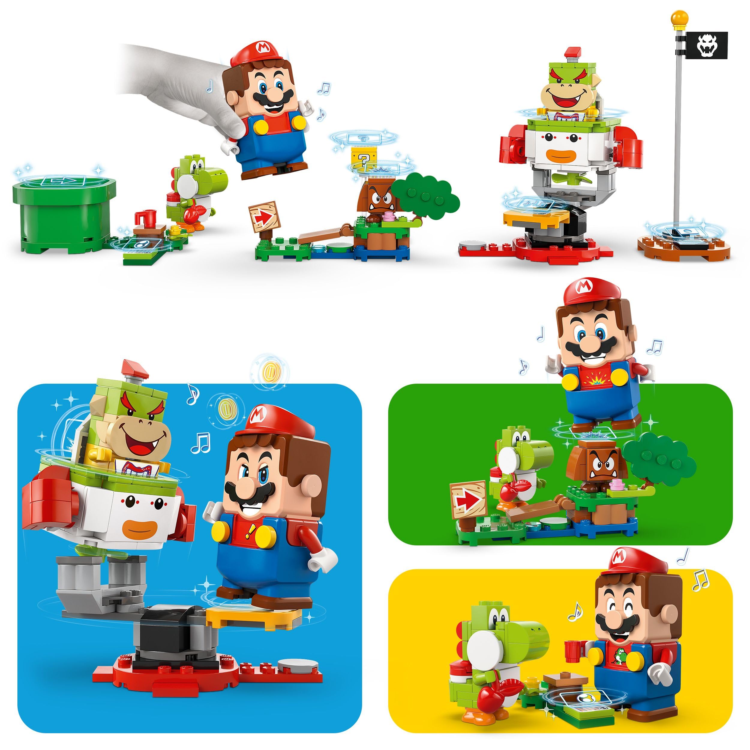 LEGO Super Mario Adventures with Interactive Mario, Bowser Jr.’s Clown Car Building Set 71439 6