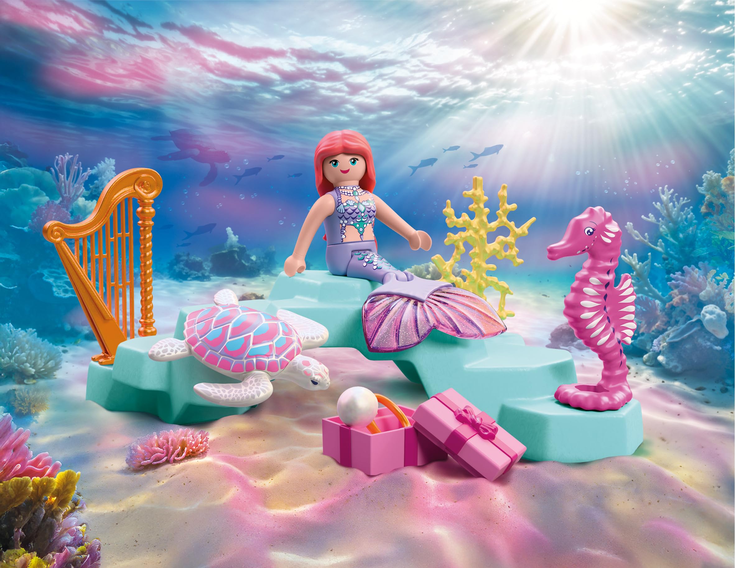 Playmobil Mermaid with Gift - Underwater Wedding Set | Ages 4+ | Model 72107