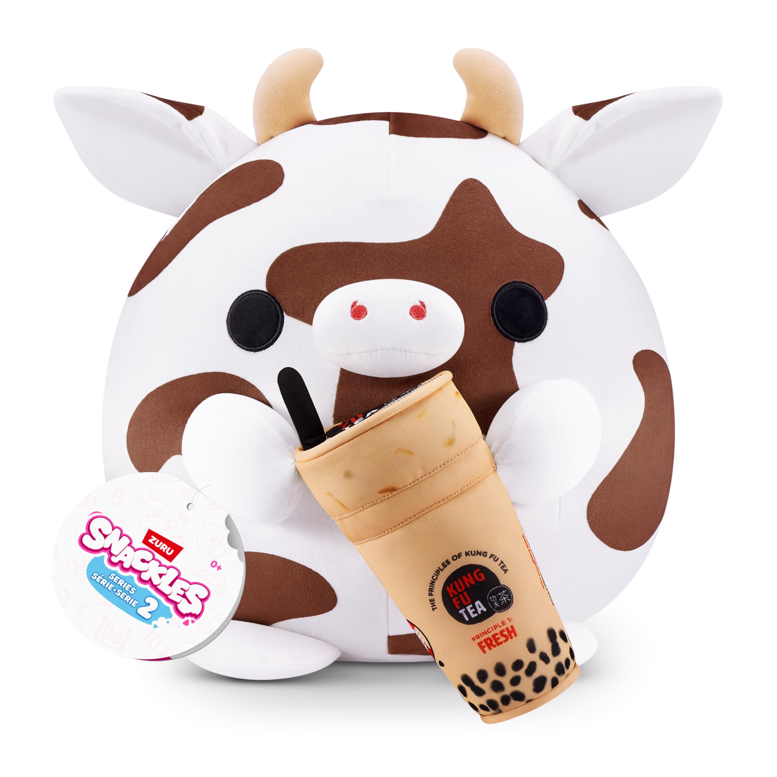 Snackles Series 2 Wave 2 - Cow Snack Swap 20 cm Super Soft Plush Collectible 1