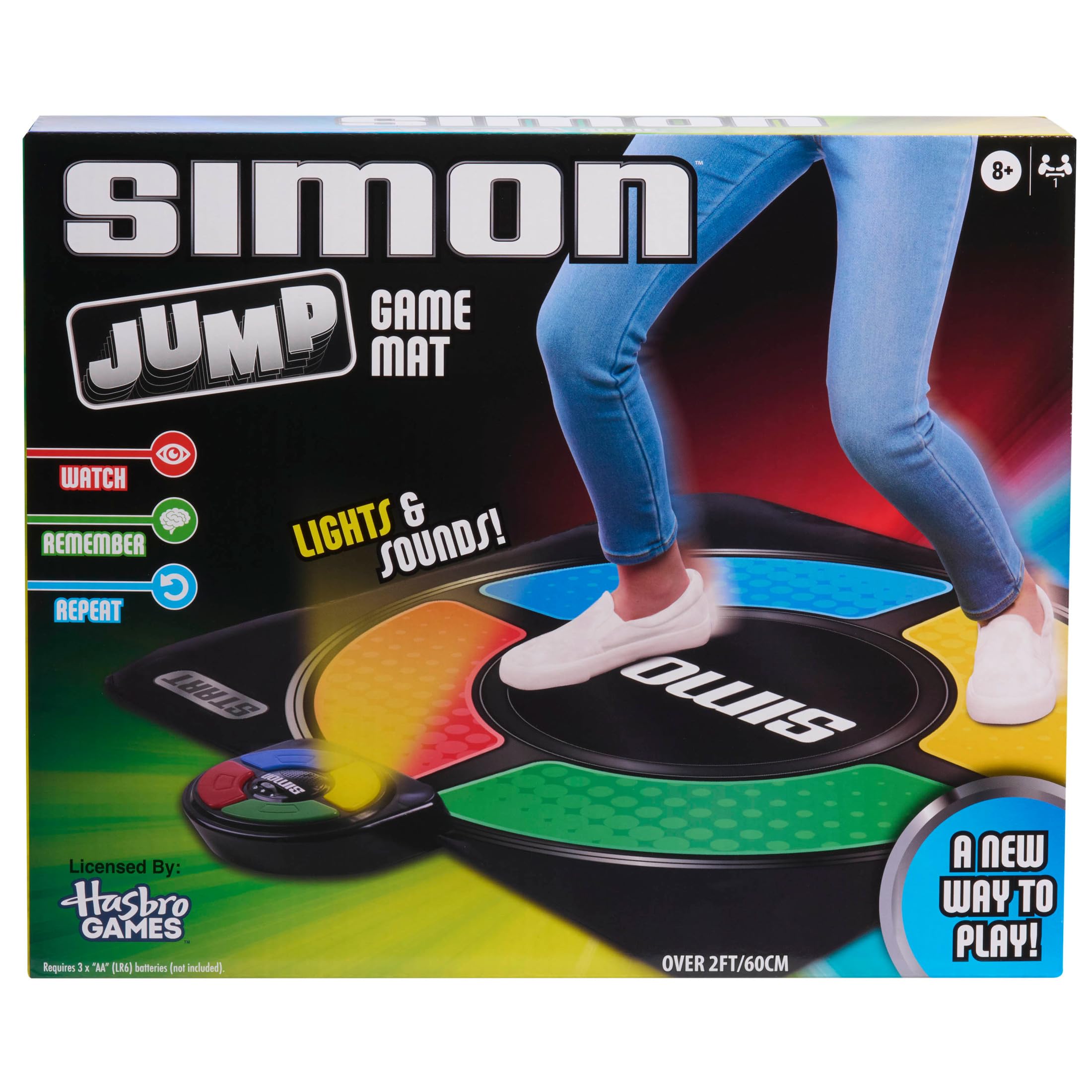 Just Play Hasbro Simon Jump Electronic Game Mat for Ages 8+ | Multicolor Plastic 4