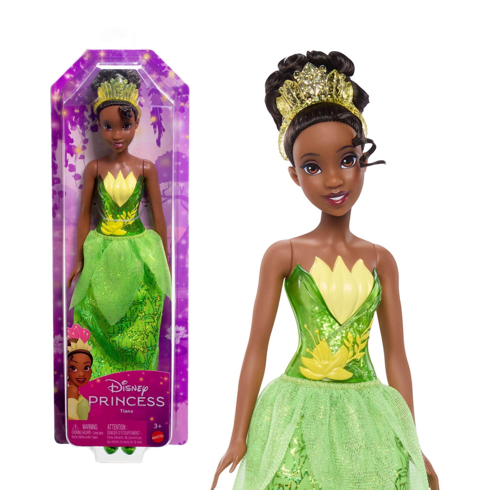 Mattel Disney Princess Tiana Fashion Doll with Sparkling Clothing and Accessories | HLW04 1