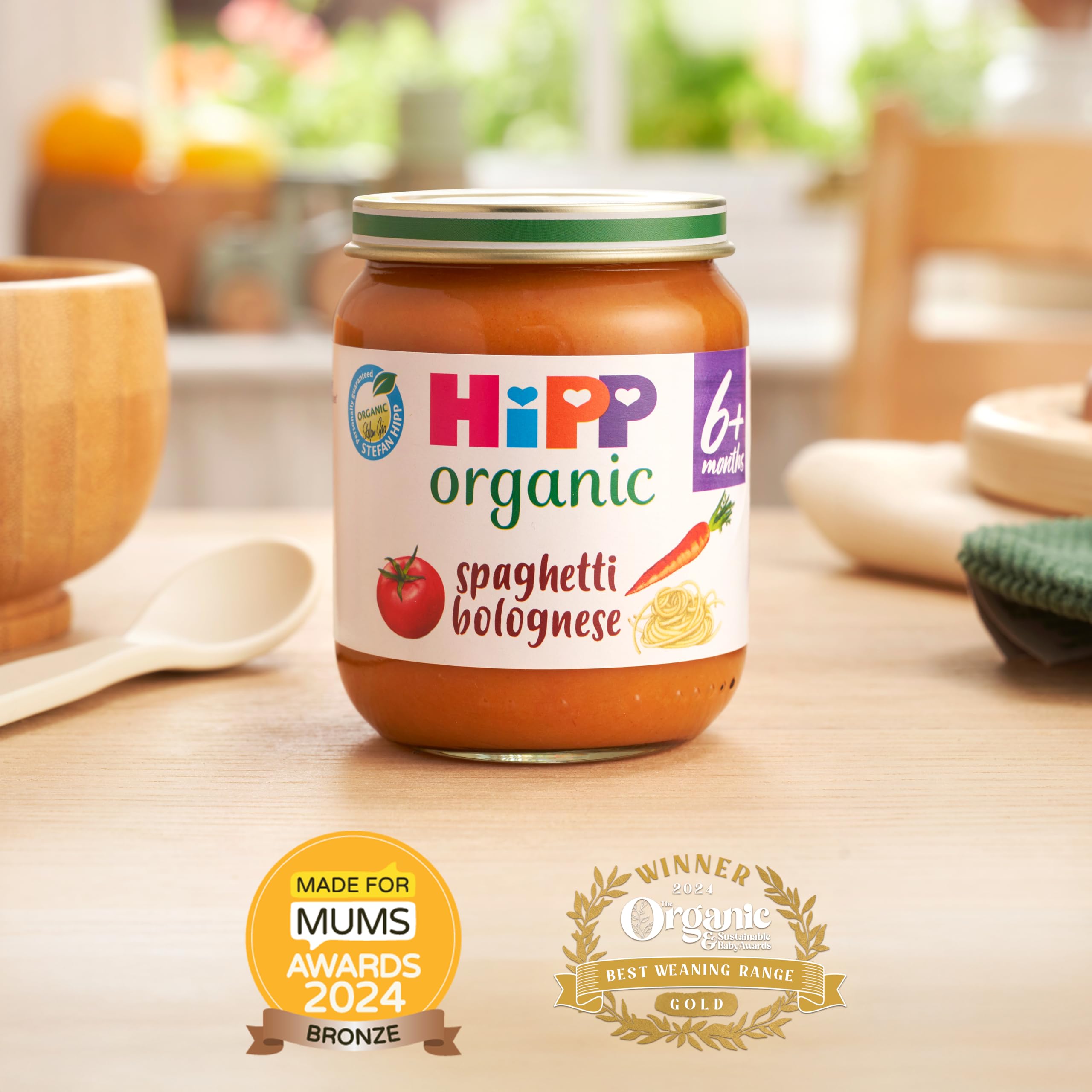 HiPP Organic Spaghetti Bolognese Baby Food Jar (6 x 125g) 7