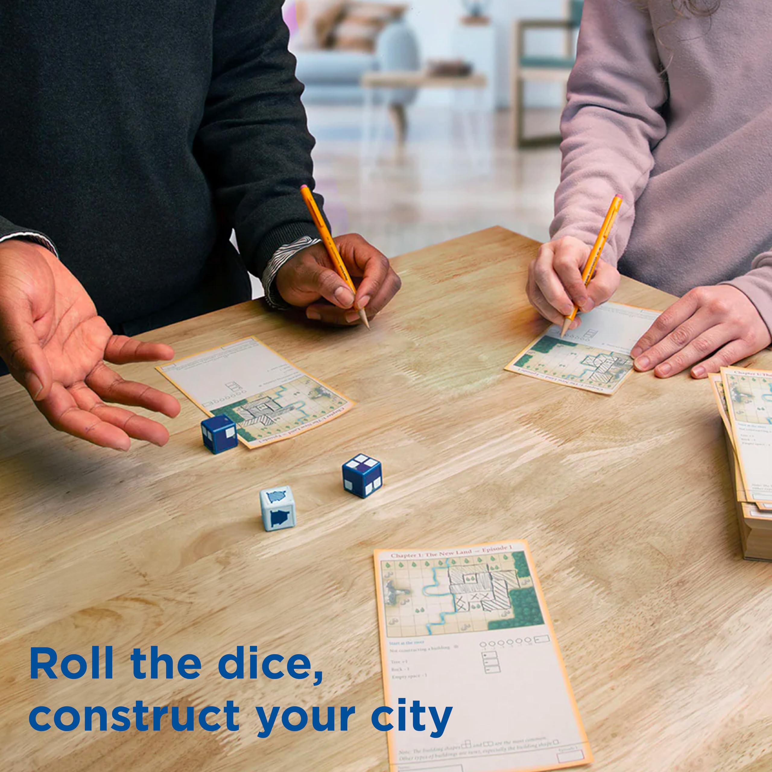 Thames & Kosmos My City Roll & Build Decision-Making Board Game for Family Night 4