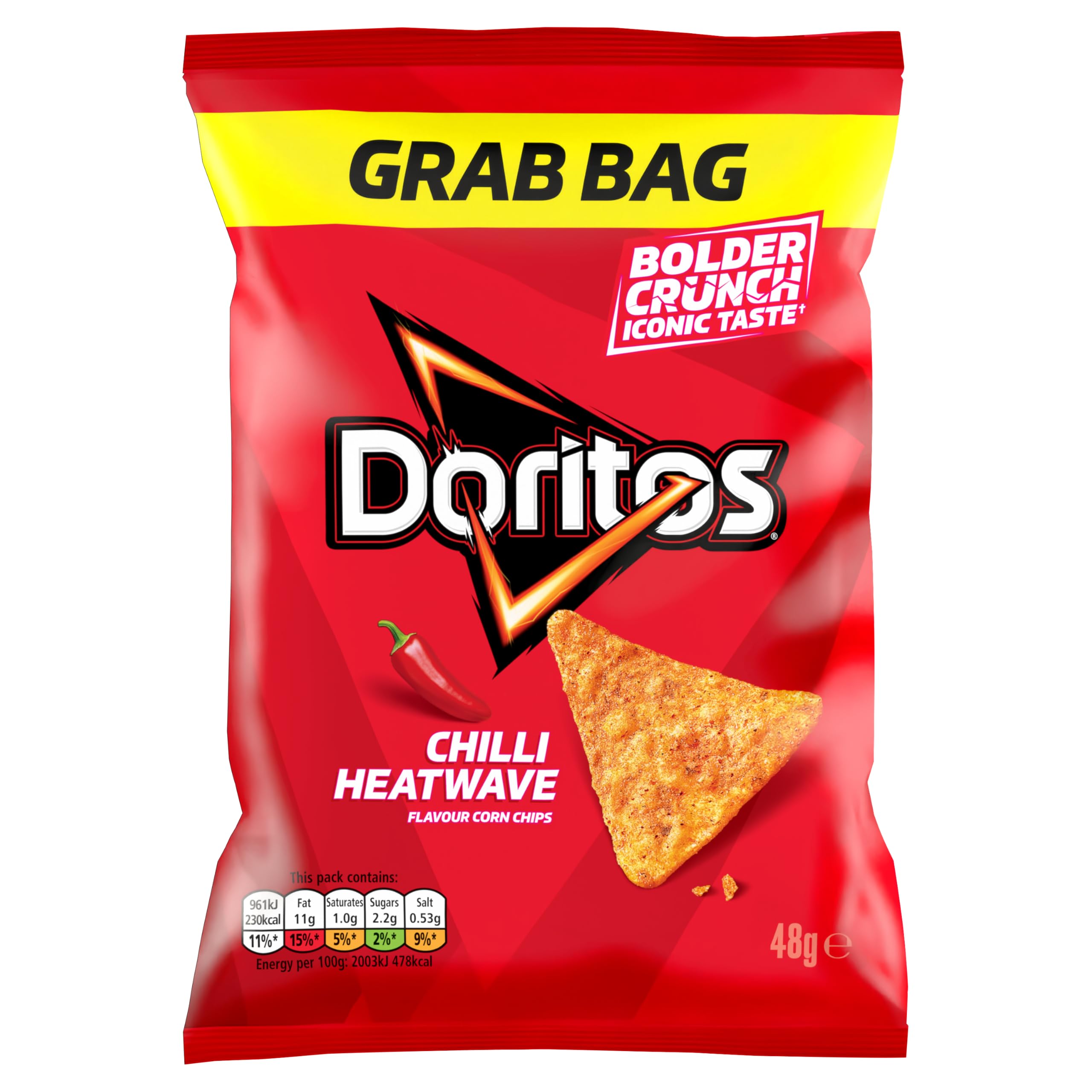 Doritos Chilli Heatwave Tortilla Chips 48g (Case of 24) 1