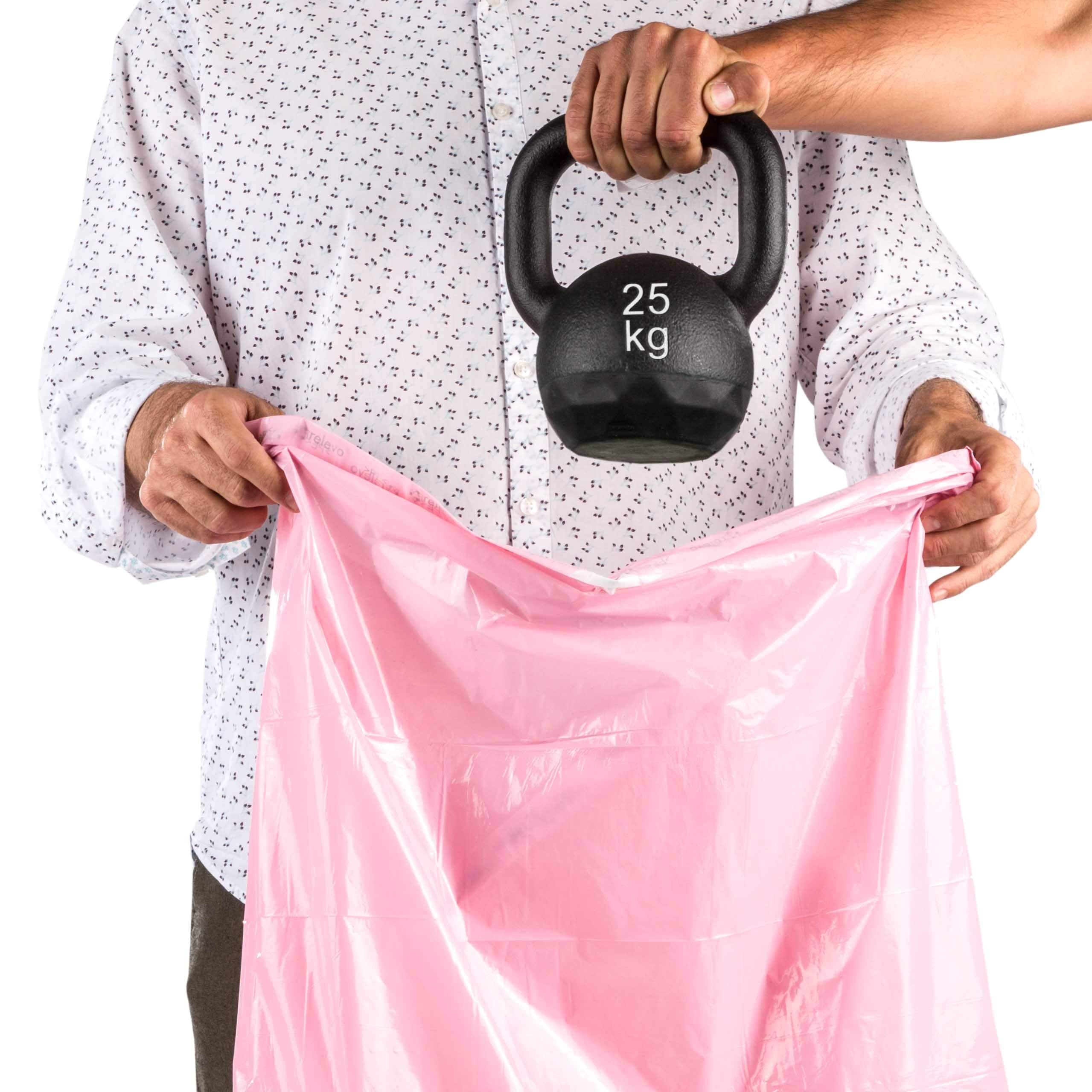 Relevo 30L Scented Bin Liners - Pink, 45 Count | 100% Recycled Material | 55x60 cm 2