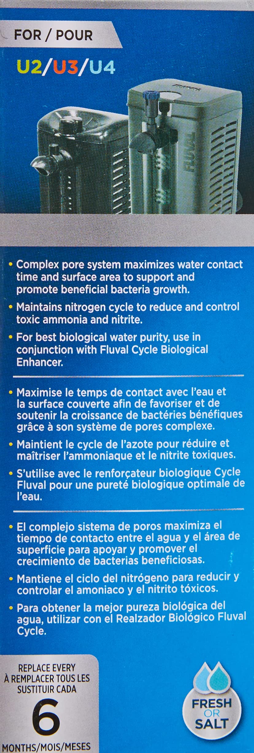 Fluval Biomax for U2/U3/U4 Series Inner Filter, 110 g 2