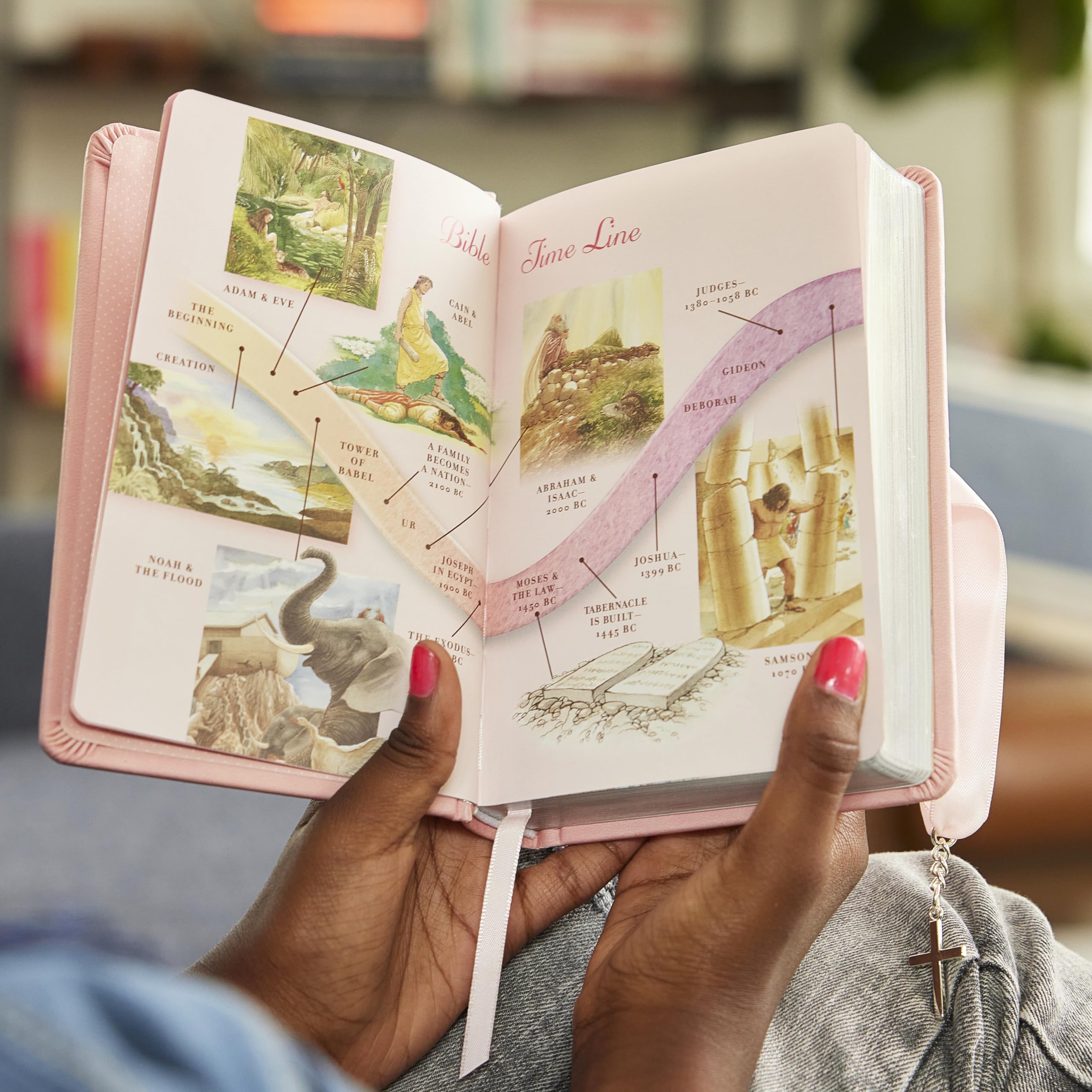 HarperCollins Simply Charming Bible - NKJV | Pink Edition | Hardcover | Gift Edition 6