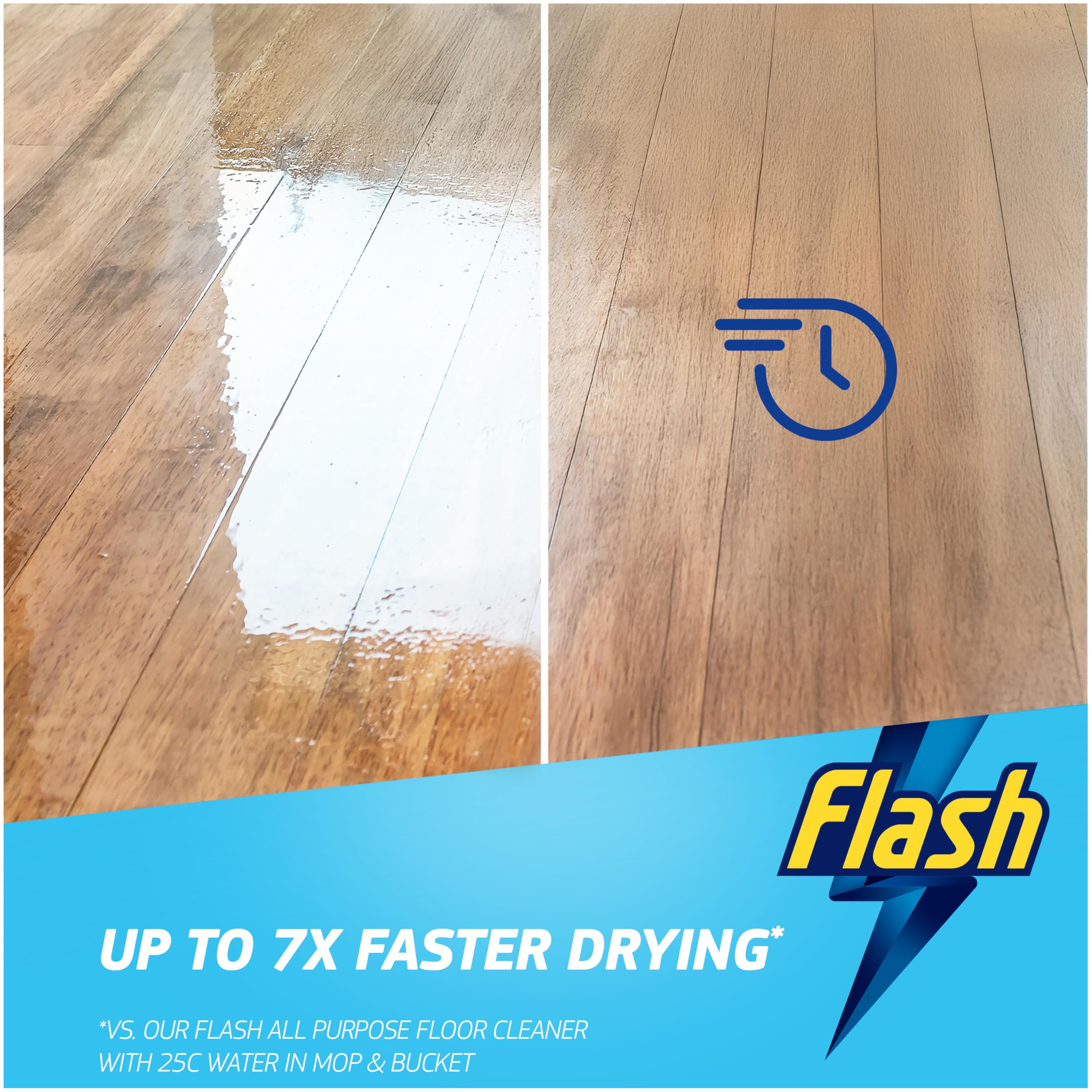 FLASH Direct to Floor All Purpose Floor Cleaner - Lemon Zest Scent | 2x800ML (1.6L Total) 7