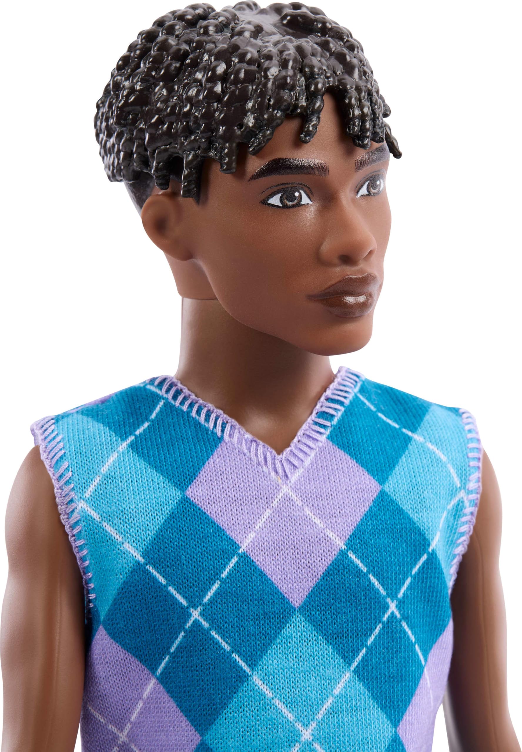 Barbie Fashionistas Doll - Ken #253 with Brown Hair & Lavender Outfit | Ages 3+ 3