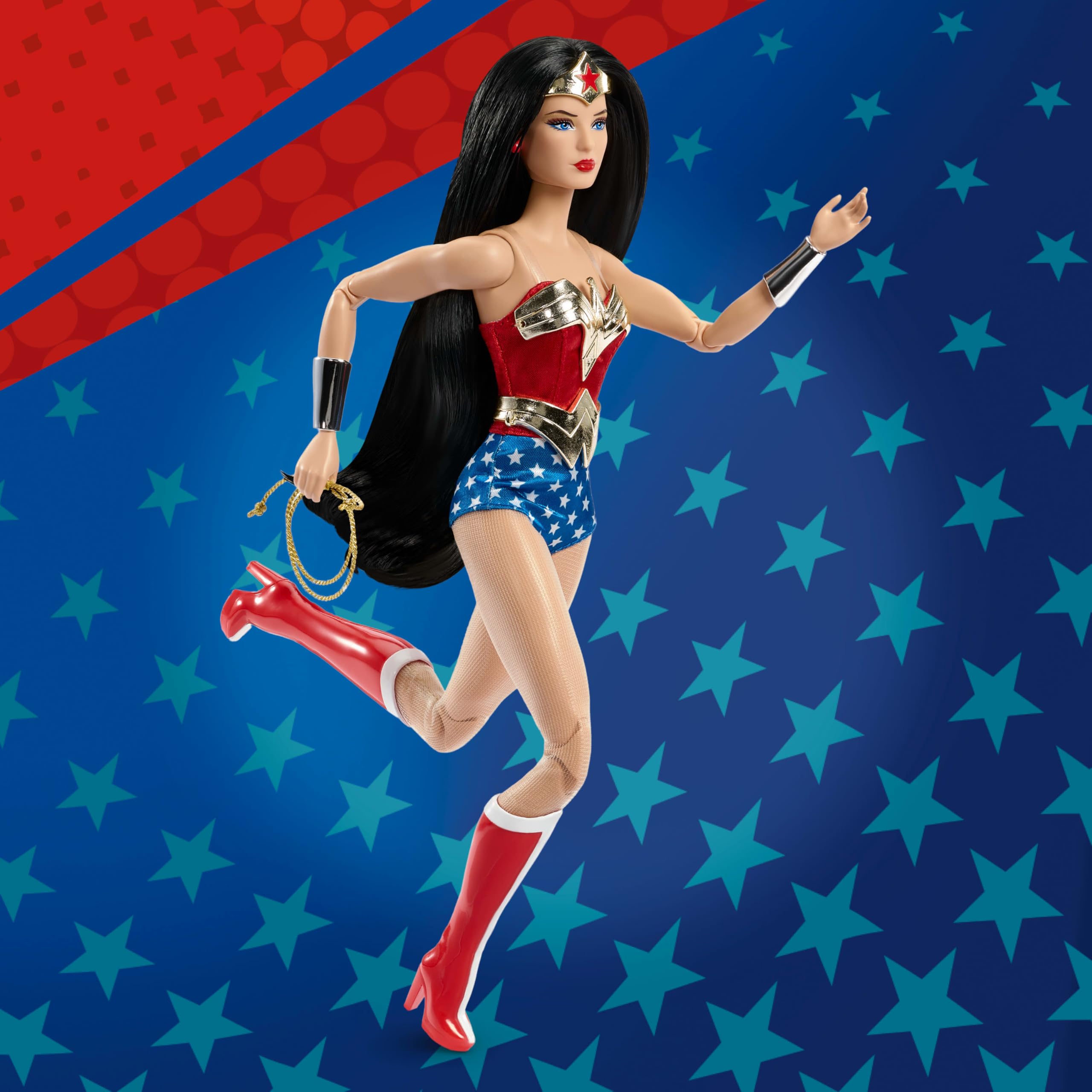 Barbie Wonder Woman Collectible Doll - Fully Articulated | Includes Doll Stand | For Adult Collectors 5