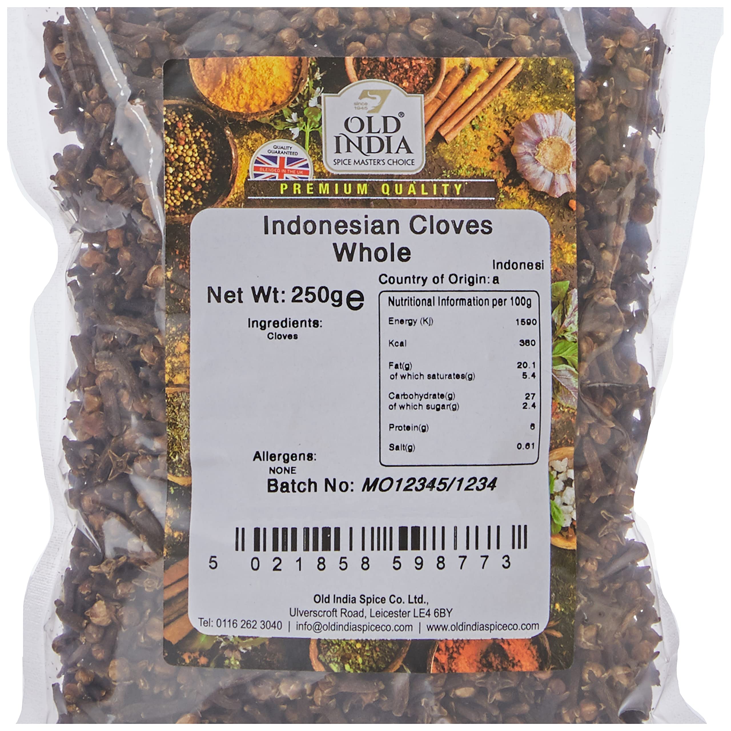 Old India Indonesian Whole Cloves 250g 3