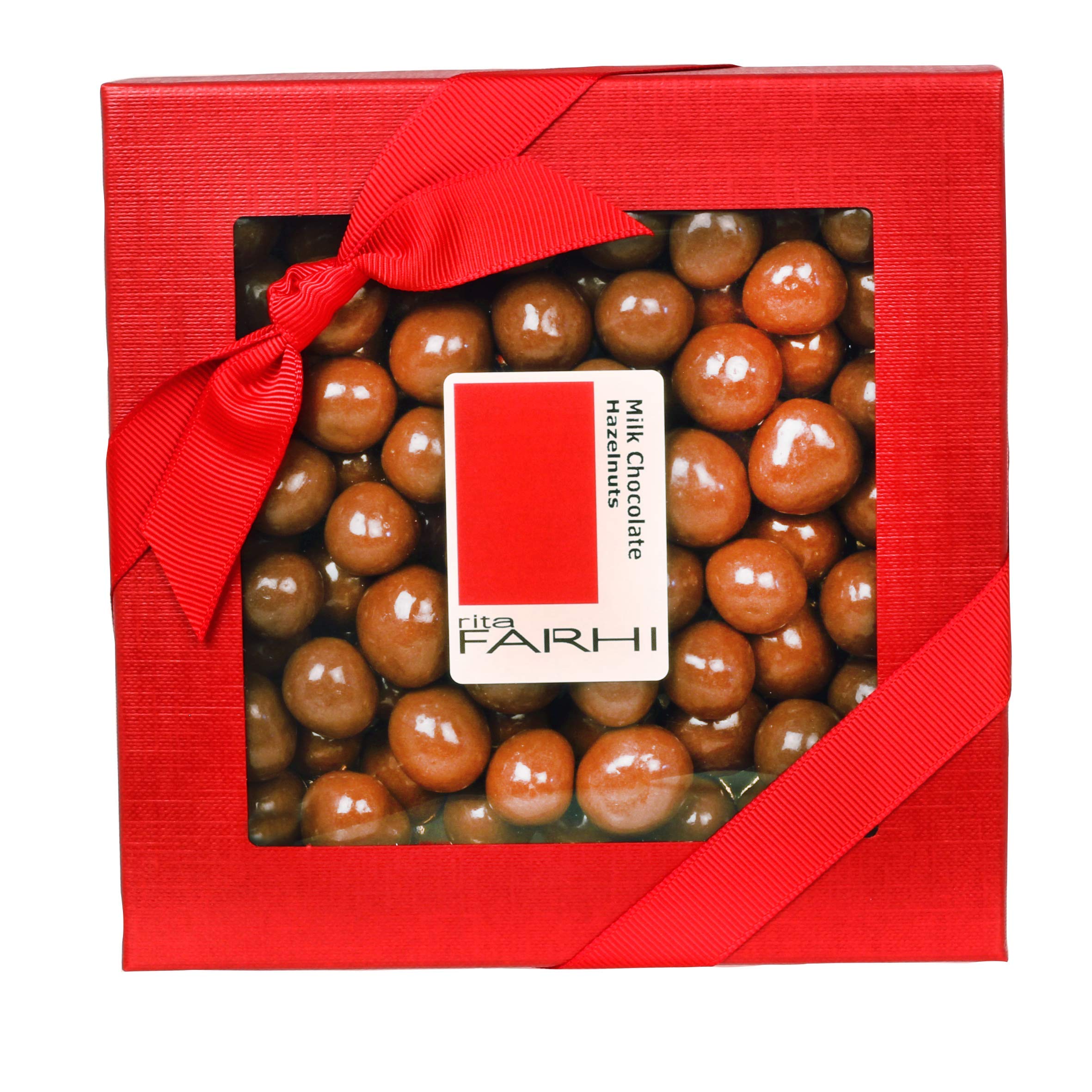 Rita Farhi Milk Chocolate Coated Hazelnuts Luxury Gift Box 200g - Palm Oil Free