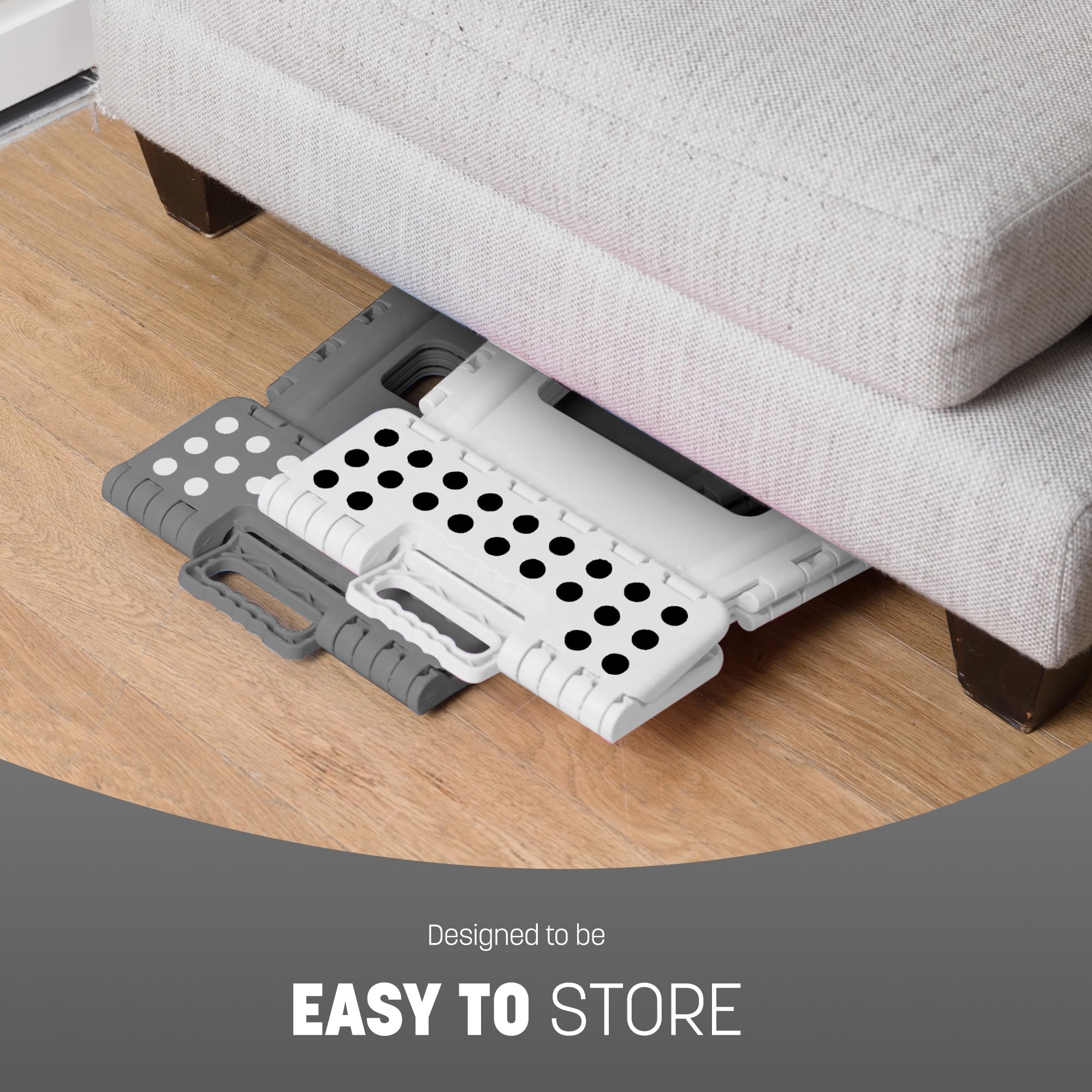 KEPLIN 13 Inch Heavy Duty Folding Step Stool | Non-Slip Foldable Footstool 7