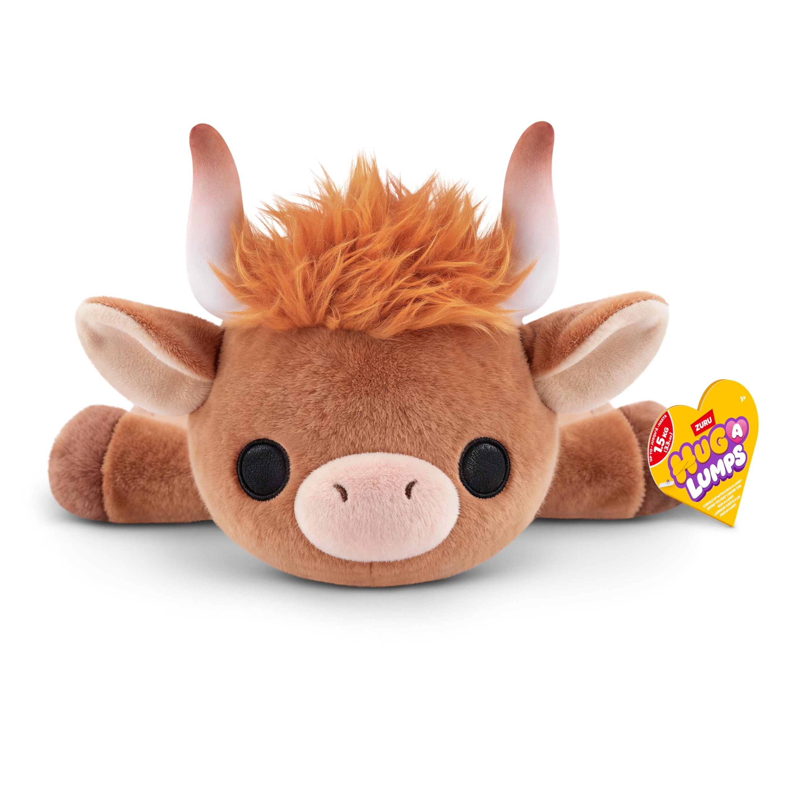 Hug-A-Lumps Holly Cow Soft Doll - Medium, Weighted Plush for Stress Relief 1