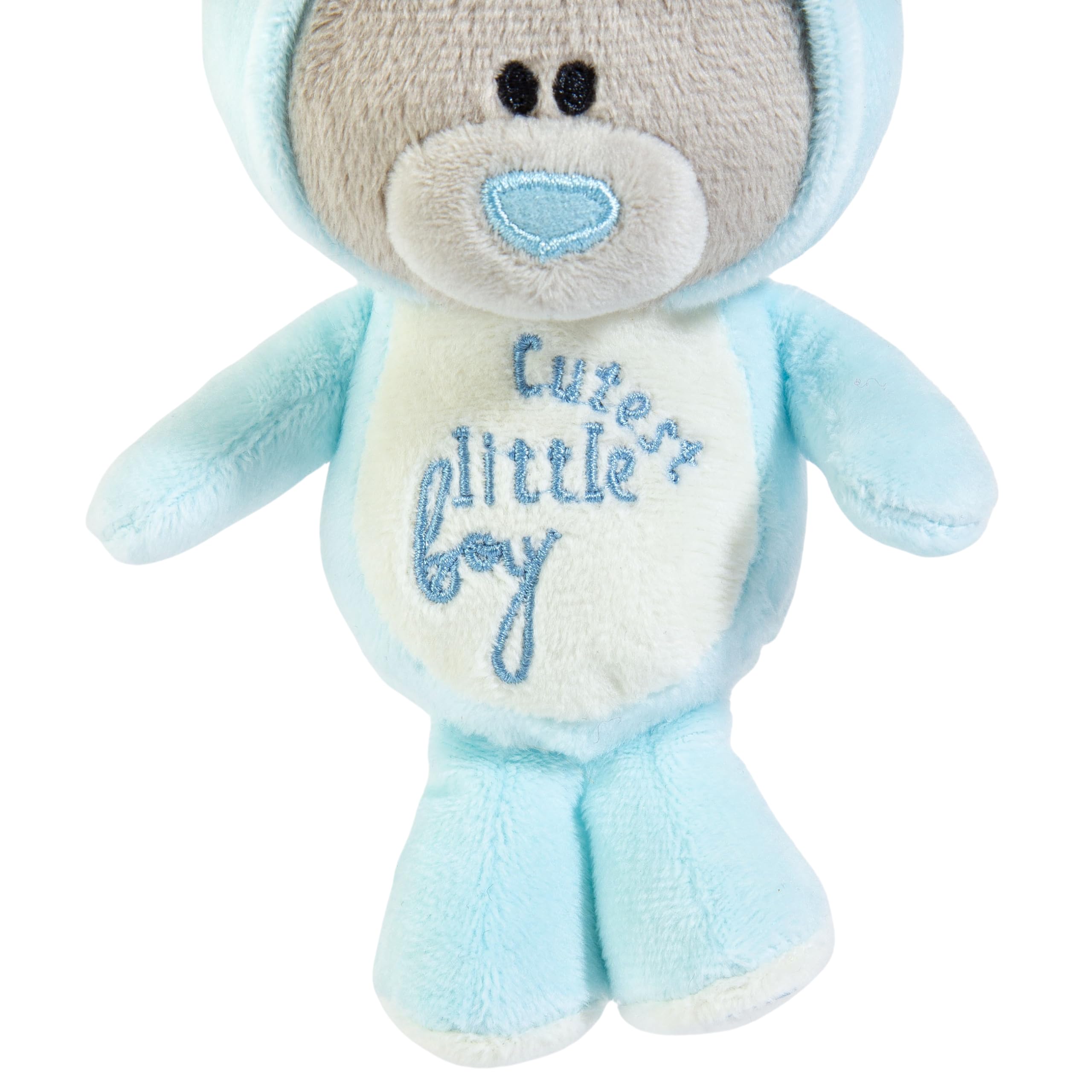 Me To You Tiny Tatty Teddy New Baby Boy Plush Bear in Bunny Onesie | 10cm High 2