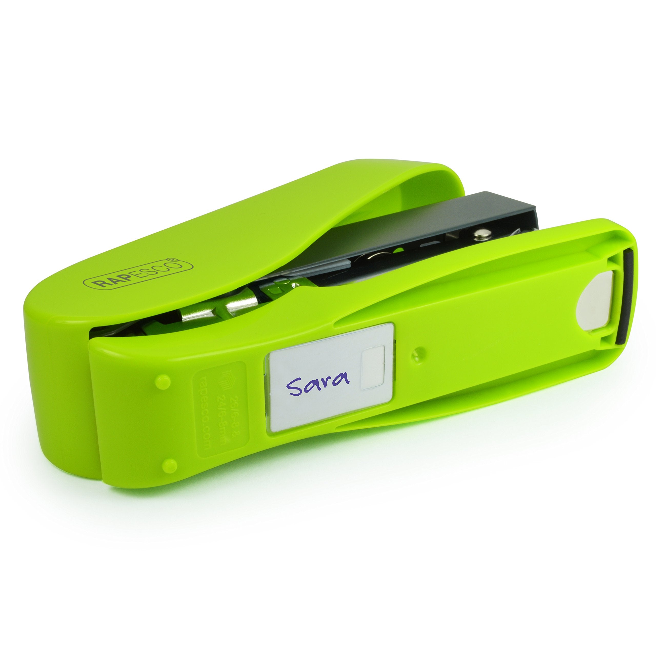 Rapesco Luna Less Effort Desktop Stapler - 50 Sheet Capacity, Half Strip, Green 4
