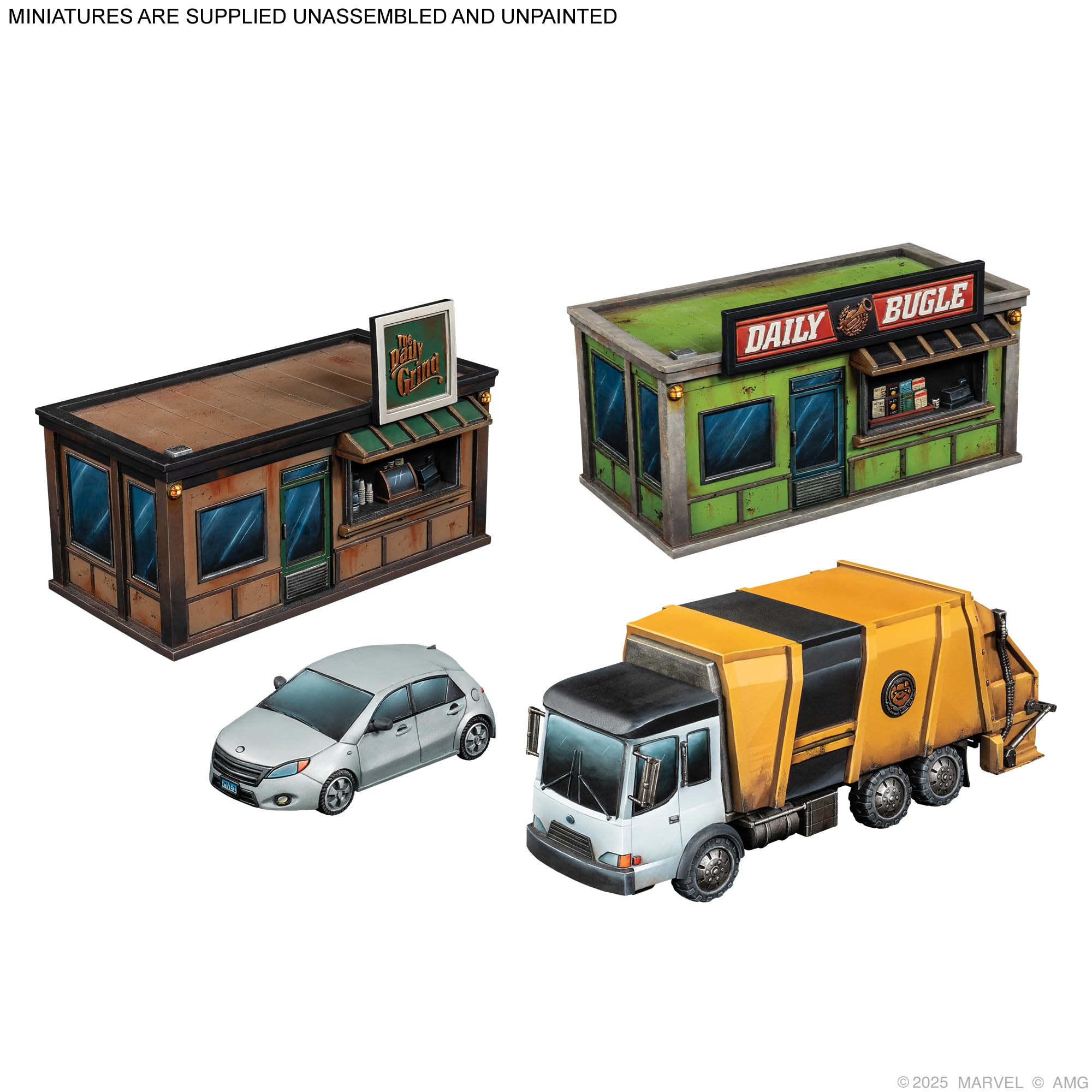 Asmodee Marvel: Crisis Protocol - NYC City Block Terrain Collection | Plastic, Cardboard | 2 Players 5