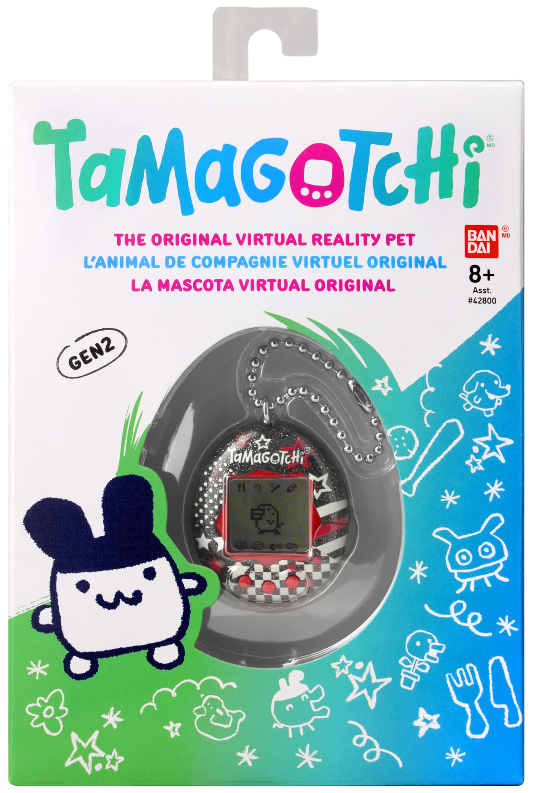Bandai Tamagotchi Original Rock Glitter Digital Pet - Electronic Virtual Pet Toy for Kids 8+ 6