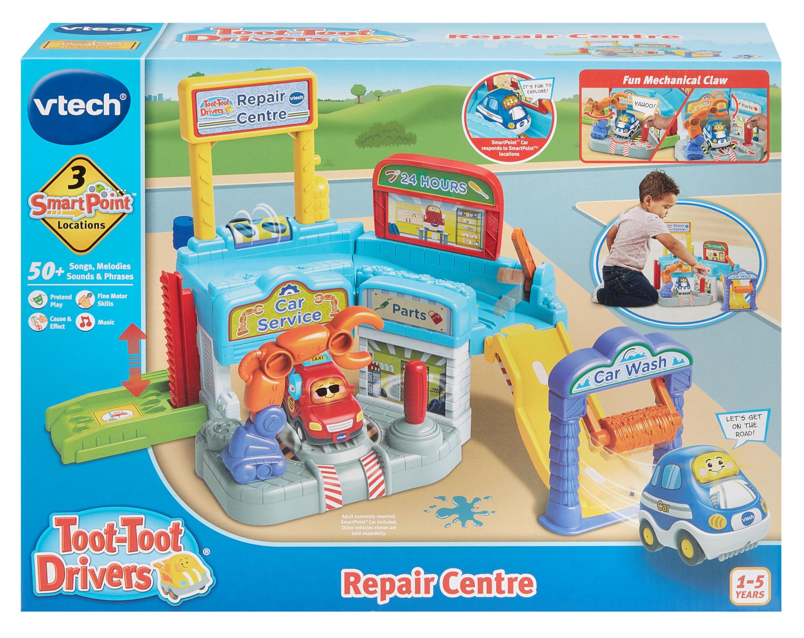 VTech Toot-Toot Drivers Repair Centre - Interactive Car Play Set with SmartPoint Technology 6