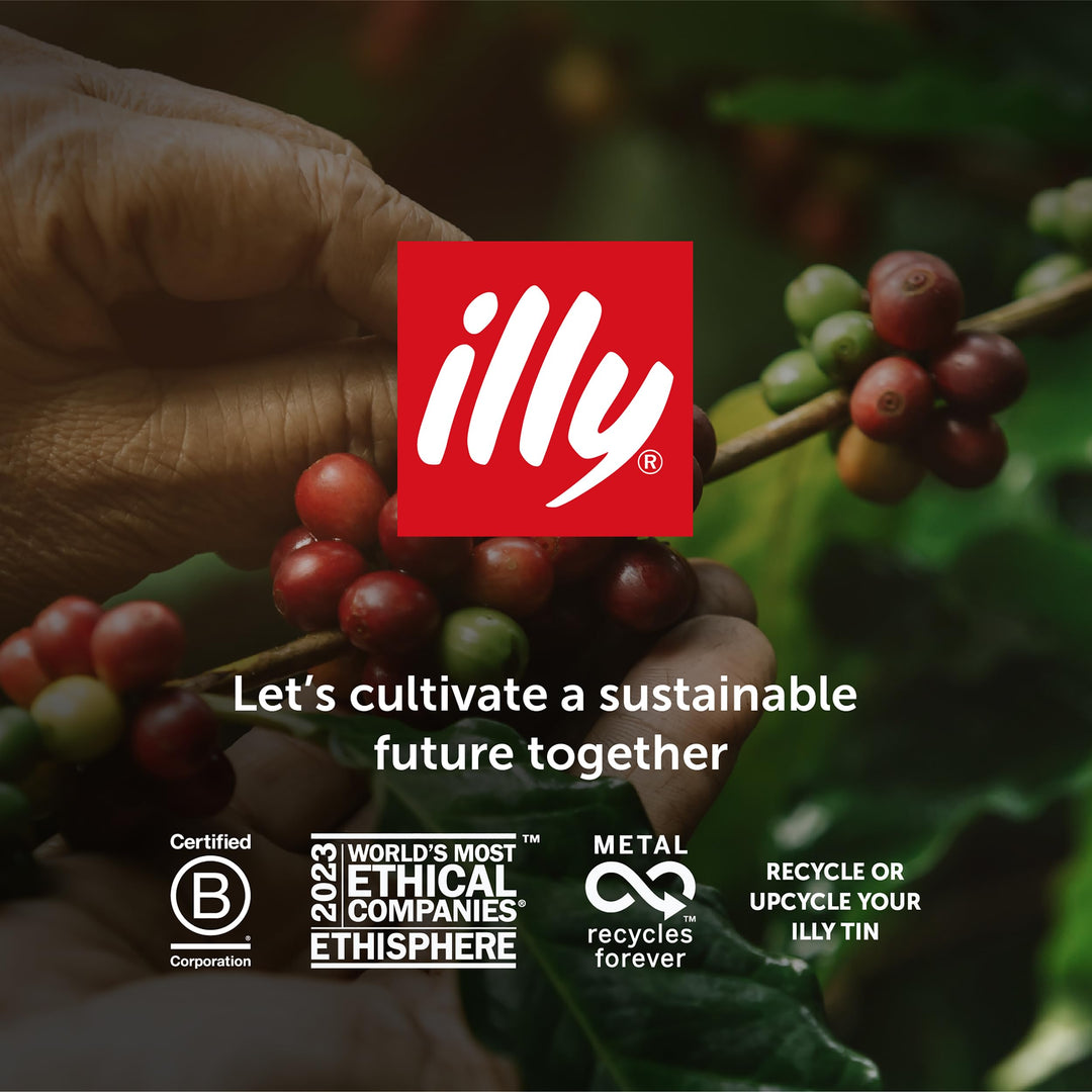 illy Coffee - Decaffeinated Ground Coffee, Medium Roast, 100% Arabica, 250g