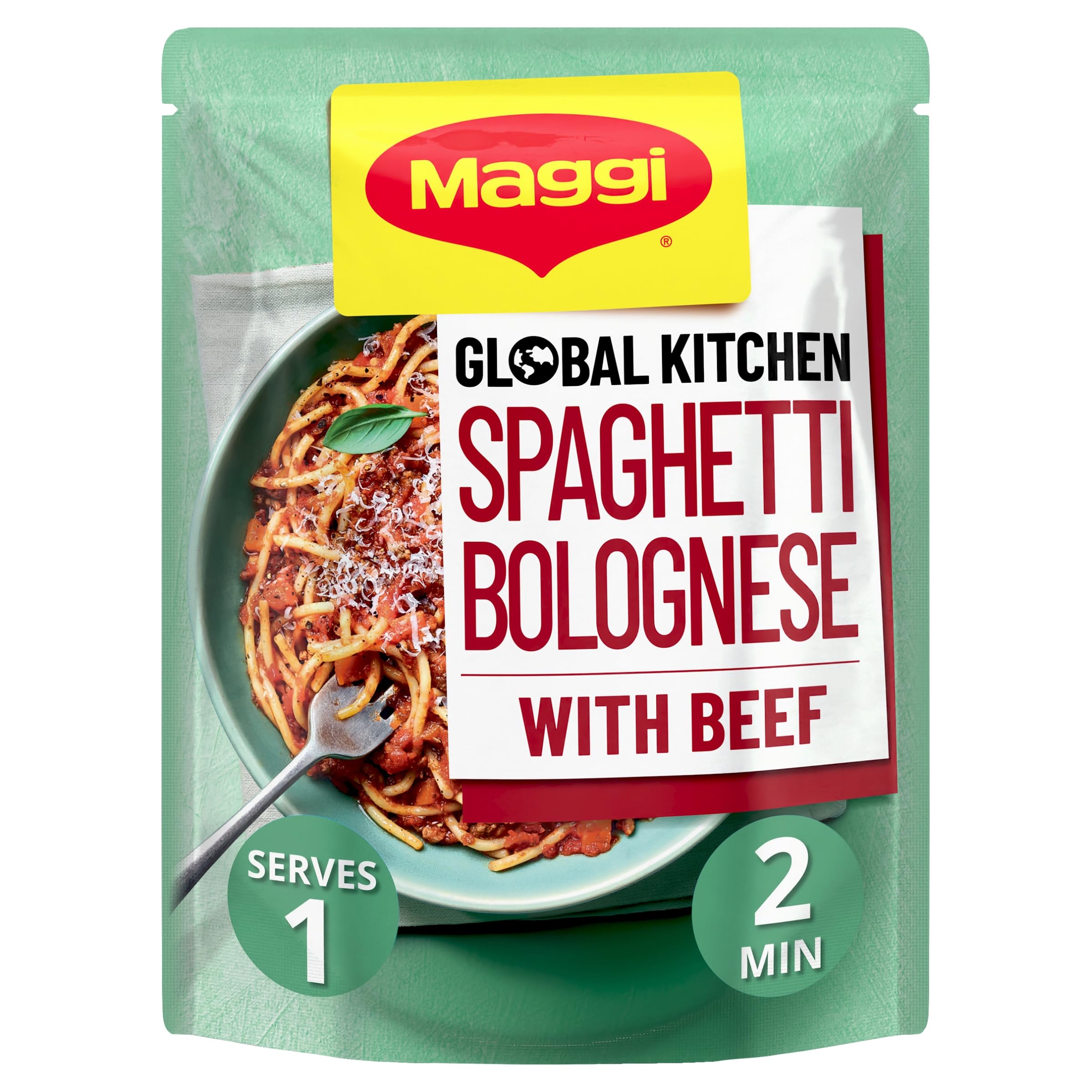 MAGGI Spaghetti Bolognese with Beef - Ready in 2 Minutes | 260g 1