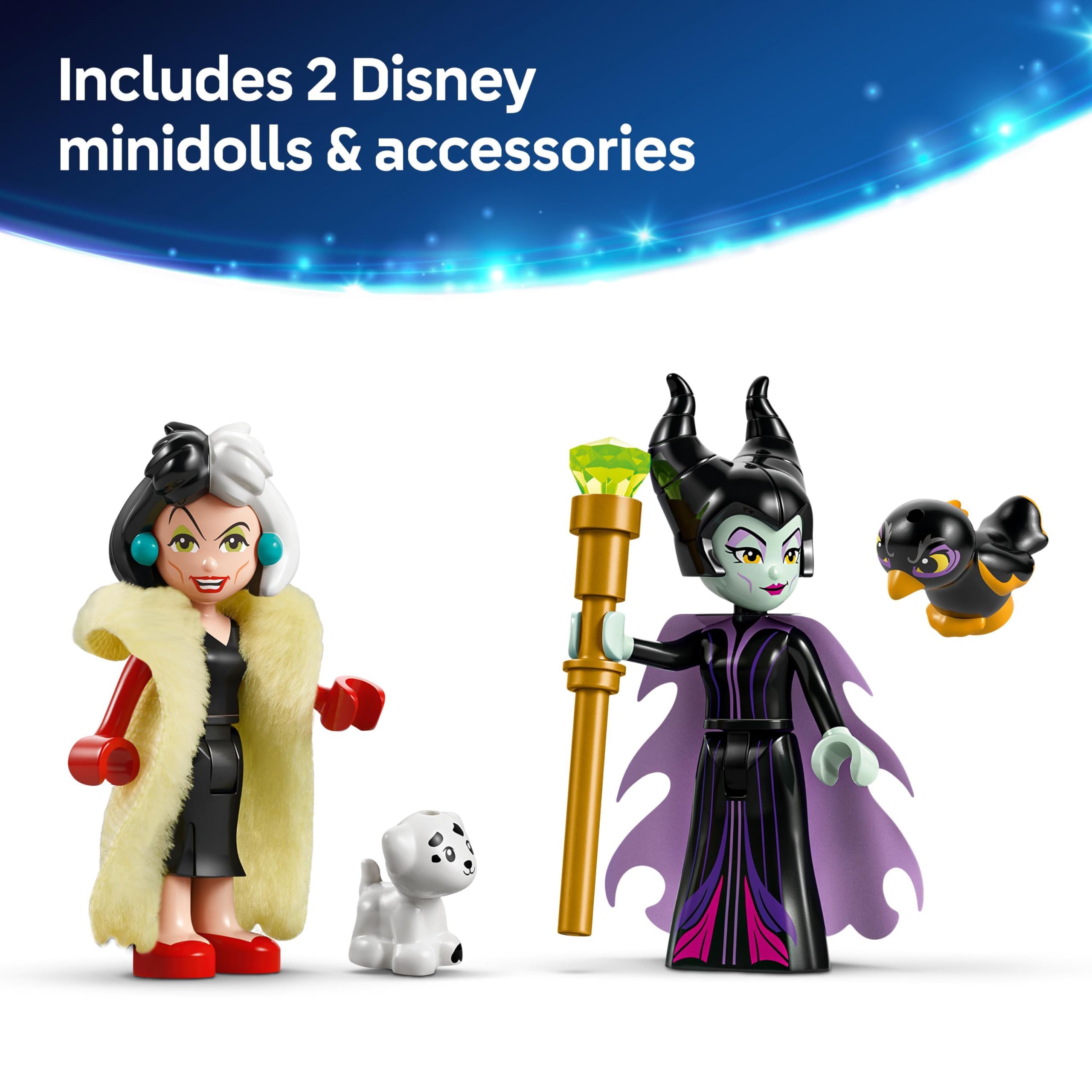 LEGO Disney Maleficent and Cruella De Vil Dresses Building Set - Creative Fashion Toy for 9+ 6
