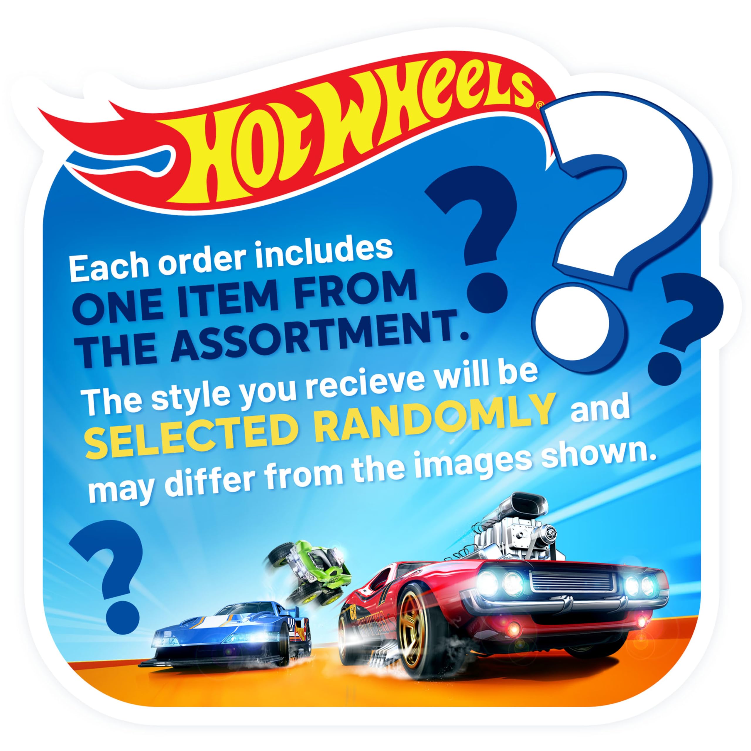 Hot Wheels 5785 Basic Die Cast Vehicle - 1:64 Scale | Assorted Models/Colors | Shock Resistant
